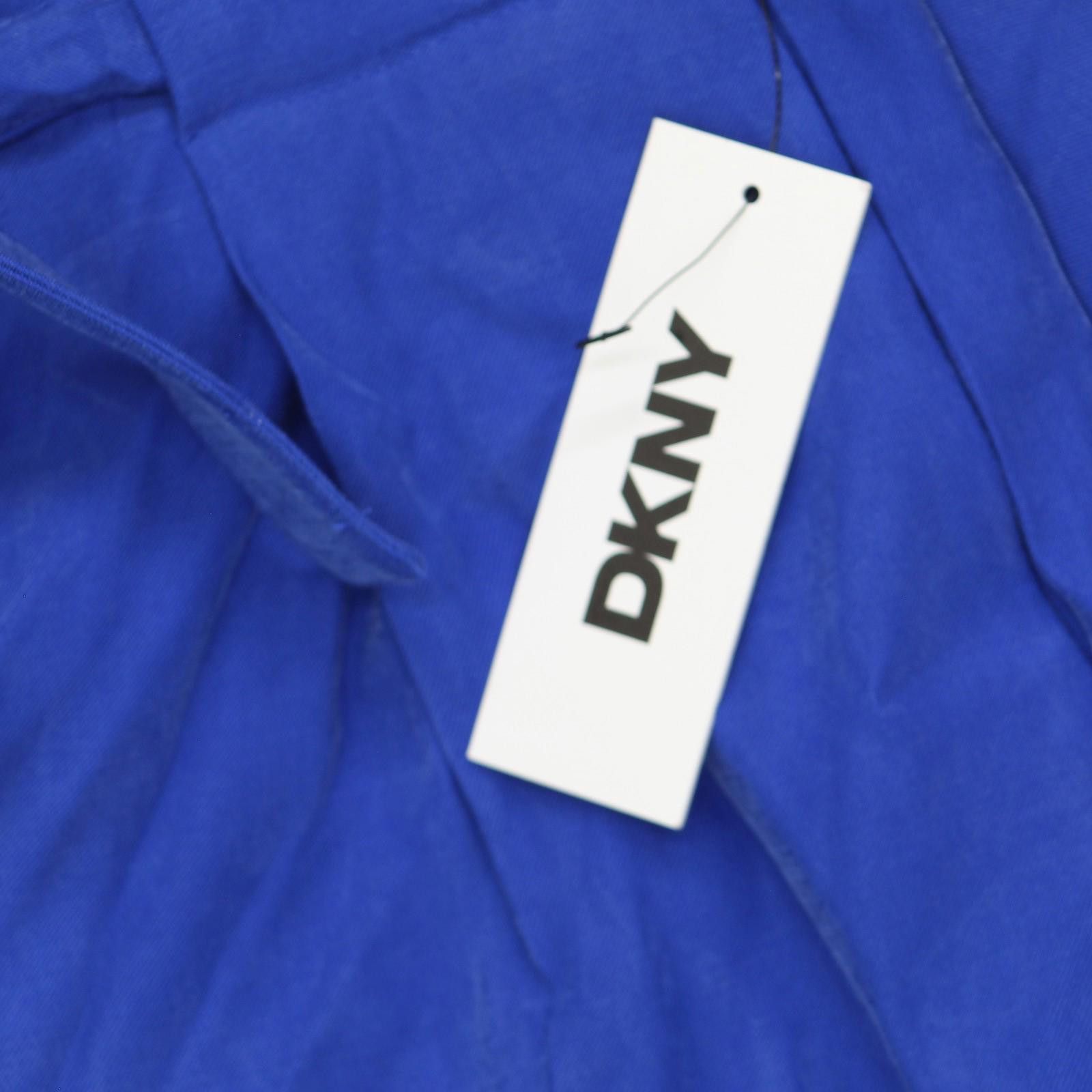 DKNY Nwt Dkny Tie-front Pleated Pants P4gktx72 Lapis Blue 2 Size 26" / US 2 / IT 38 - 3 Thumbnail