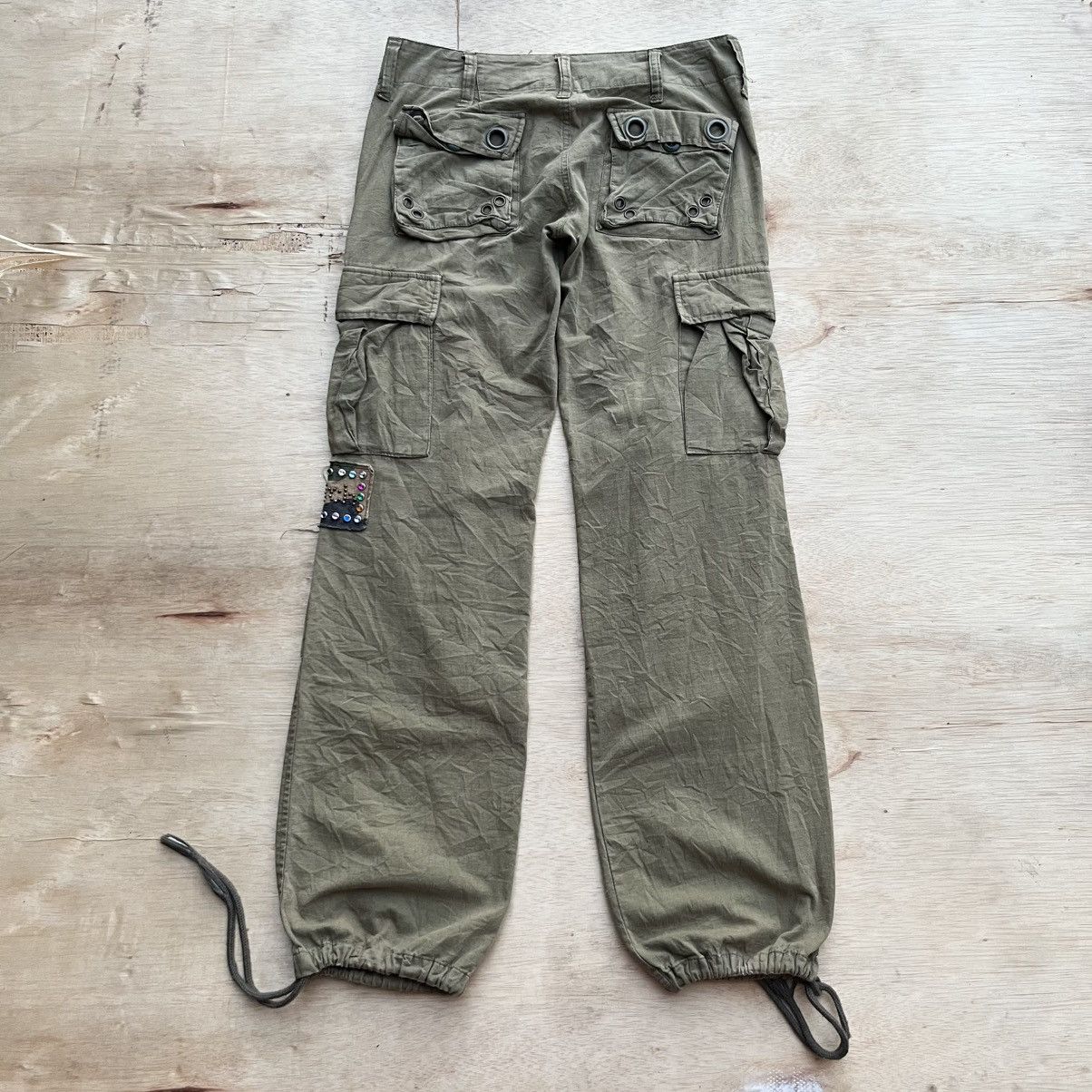 Japanese Brand SNATCH JEANS #03614 VINTAGE CARGO Y2K like GOA JAPAN Size 30" / US 8 / IT 44 - 9 Thumbnail