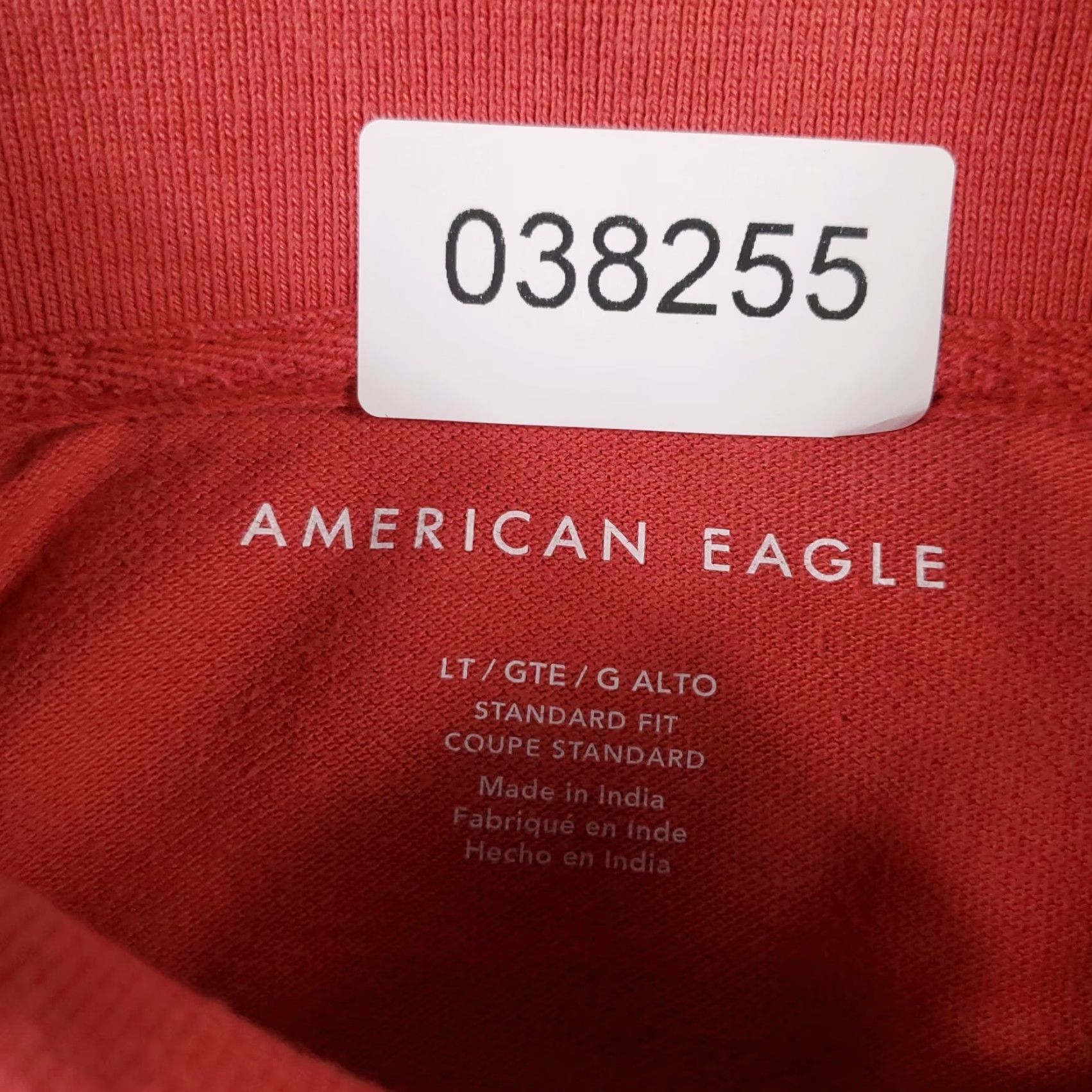 American Eagle Outfitters American Eagle Shirt Mens Size LT Red Short Sleeve Polo Casual Adult Size US L / EU 52-54 / 3 - 6 Thumbnail