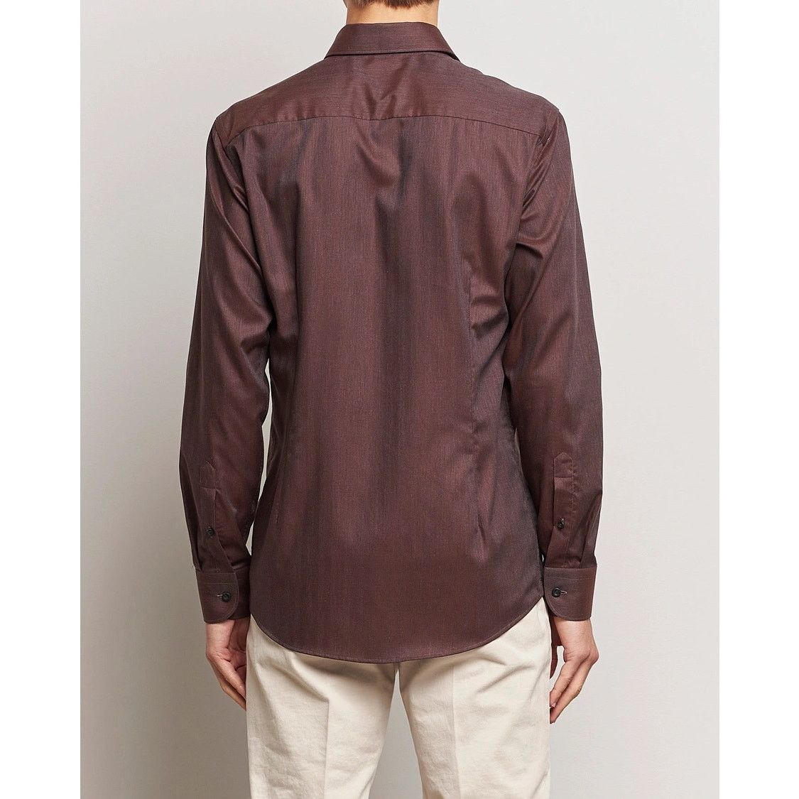Eton New ETON Men’s Sz 37 Slim 14 1/2 Red Marl Wrinkle Free Shirt Size US S / EU 44-46 / 1 - 2 Thumbnail