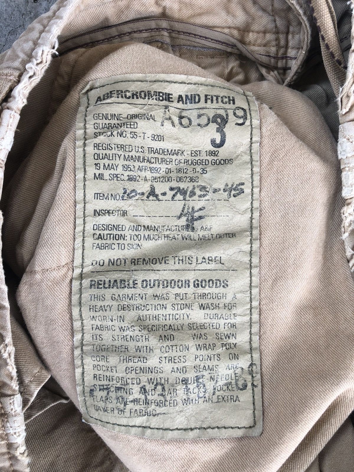 Abercrombie & Fitch Abercrombie Cargo Pants Tactical Bondage Size US 33 - 15 Thumbnail