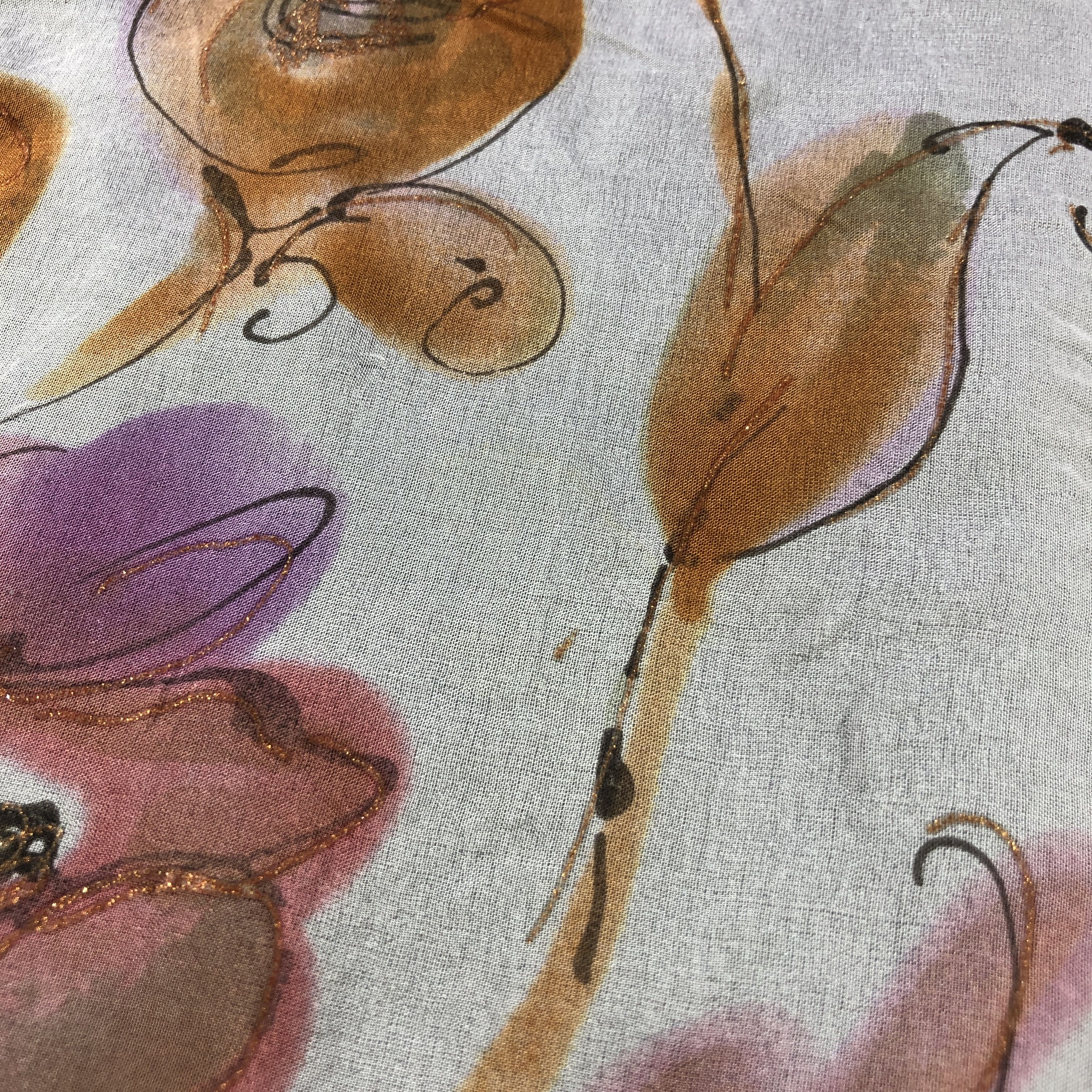 Vintage Rochas Luxury Hand Rolled Silk Scarf M1096 Size ONE SIZE - 7 Thumbnail