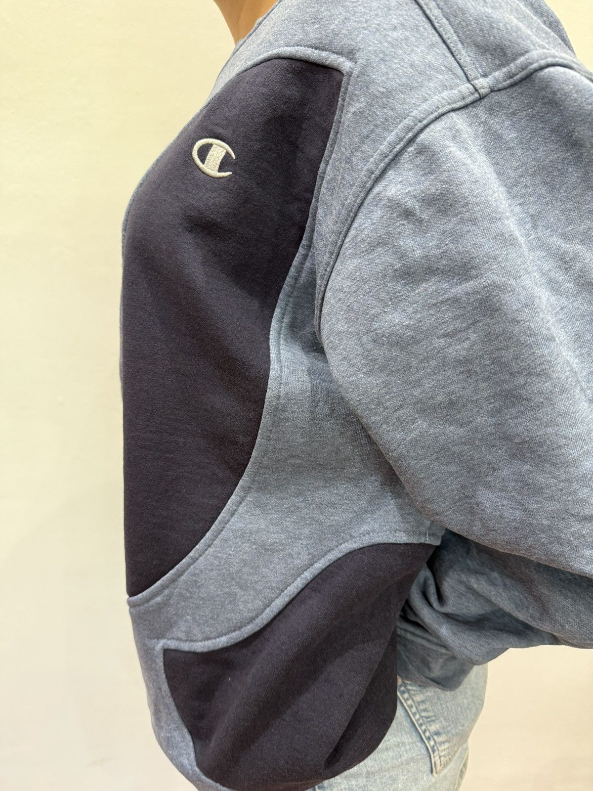 Champion Champion Rework Patchwork Sweatshirt (Rare) – Size XL Size US XL / EU 56 / 4 - 2 Thumbnail