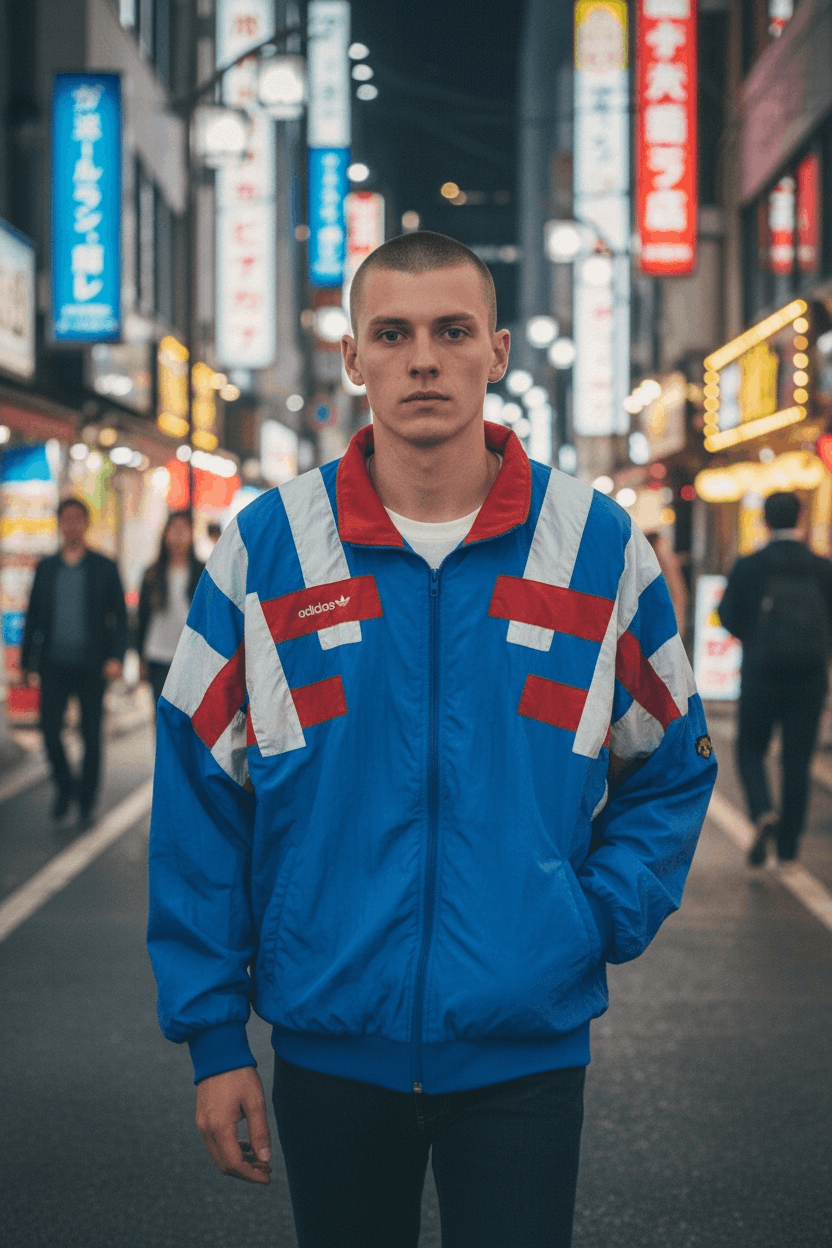 Adidas 90's ADIDAS Japan University Ski Team Multicolor Jacket Size US L / EU 52-54 / 3 - 1 Thumbnail