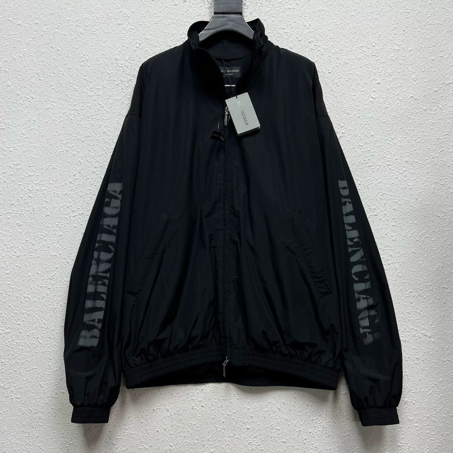 Balenciaga Balenciaga Logo High-Neck Zip Jacket Size US S / EU 44-46 / 1 - 1 Thumbnail