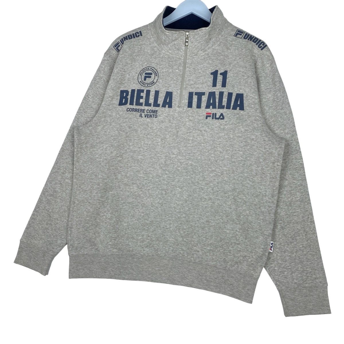 Fila Fila Biella Italia Half Zip Sweatshirt Pullover Jumper Size US L / EU 52-54 / 3 - 3 Thumbnail