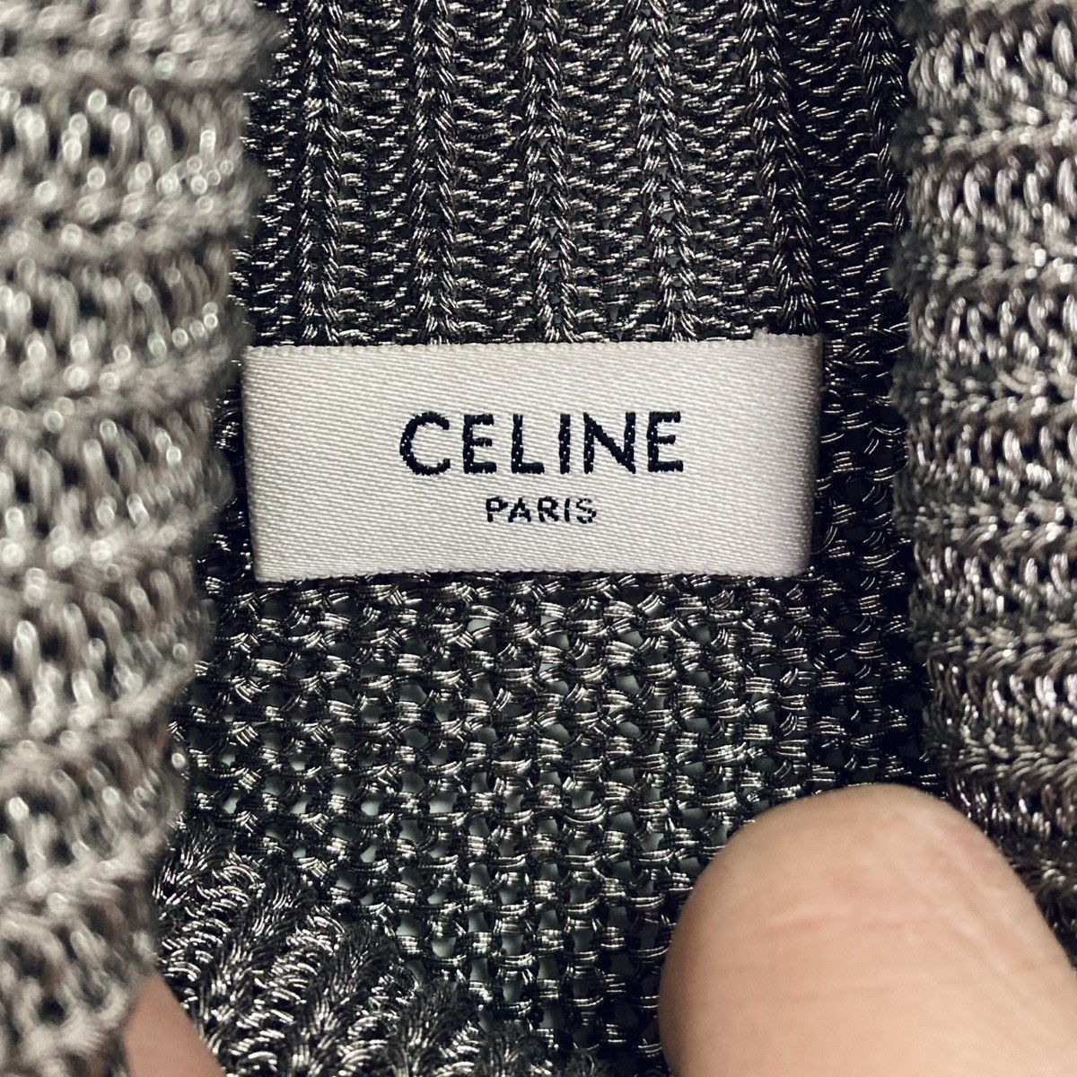 Celine CELINE BY HEDI SLIMANE 21AW/FW METALLIC TURTLENECK SWEATER Size US S / EU 44-46 / 1 - 9 Thumbnail