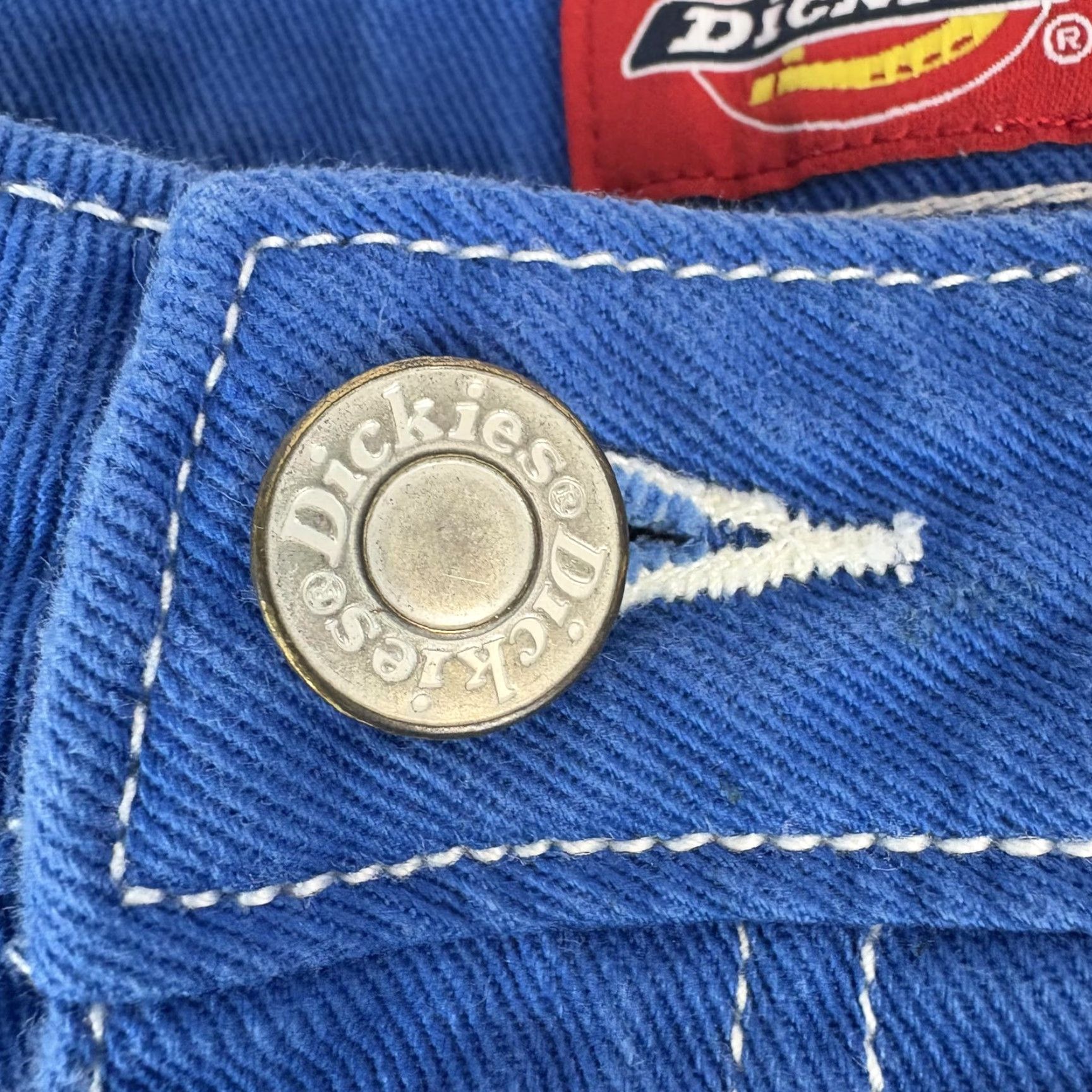 Dickies VINTAGE? No — Actually not vintage. Dickies Carpenter Pants Juniors 5 Blue Straight Leg Twill Workwear Utility Teens Size 27" / US 4 / IT 40 - 6 Thumbnail