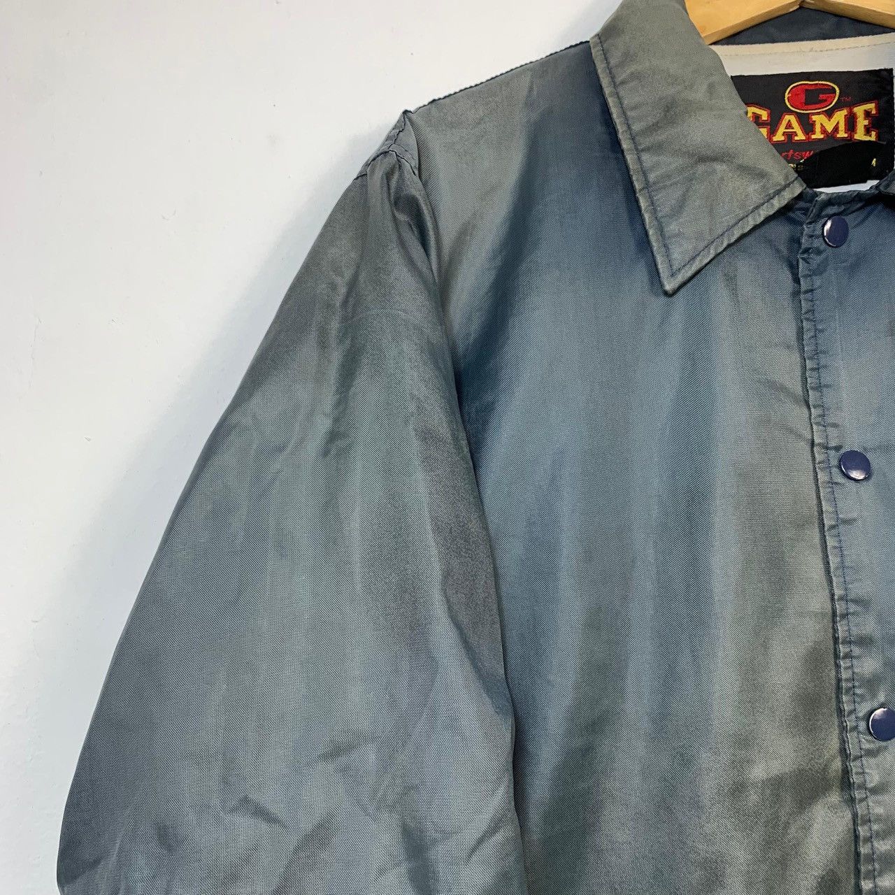 The Game Argonne Marine Park Post 107 VFW Vintage Nylon Coach Jacket Size US L / EU 52-54 / 3 - 10 Thumbnail