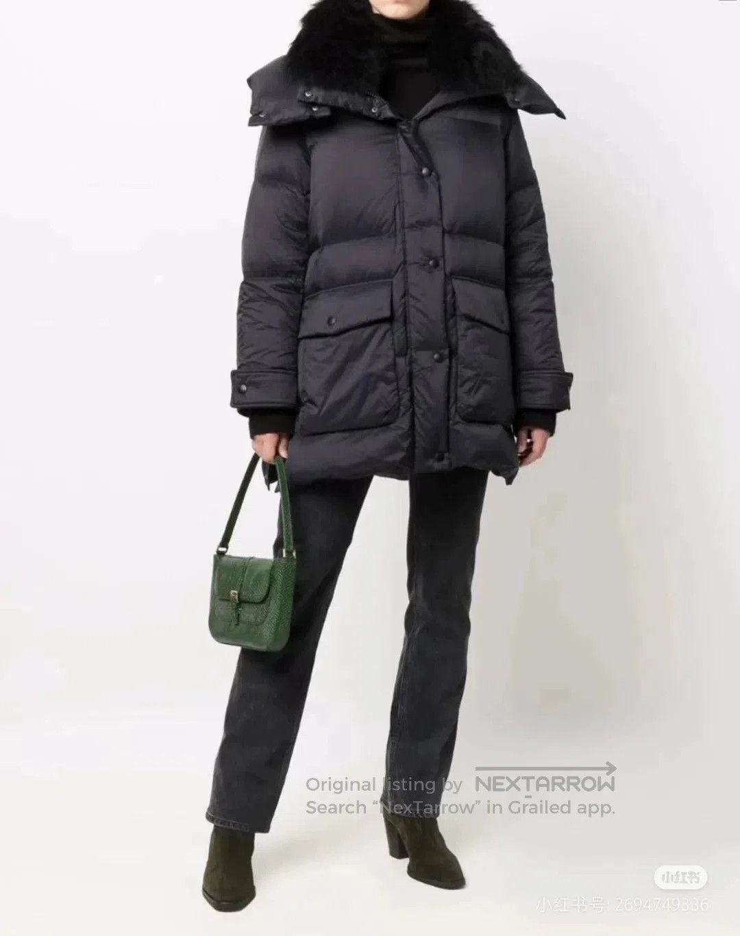 Yves Salomon Yves Salomon Women's Classic Hooded Down Jacket. Size S / US 4 / IT 40 - 9 Thumbnail
