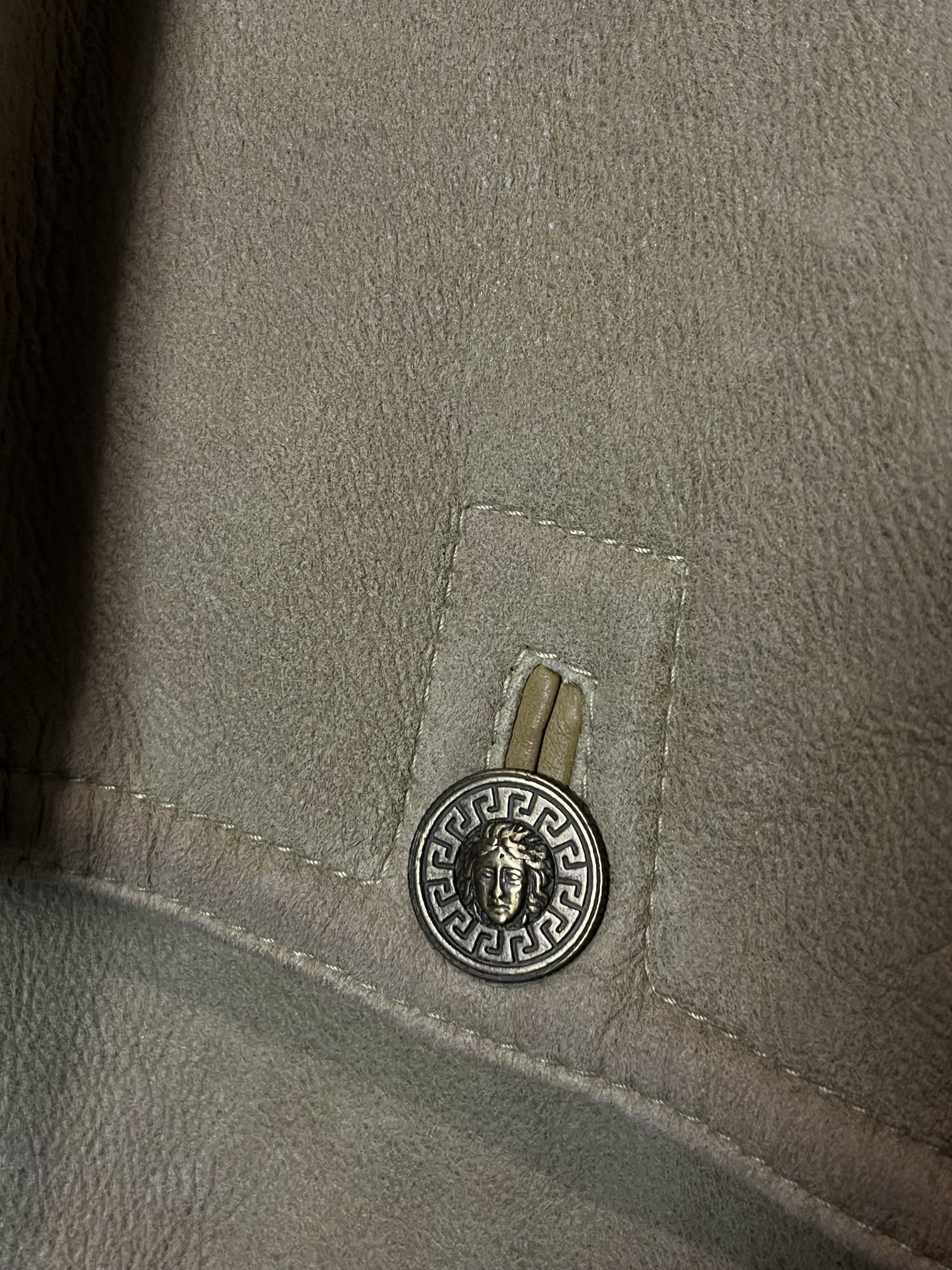 Versace × Vintage Runway 80s Gianni Versace Shearling Jacket Vintage Size XL / US 12-14 / IT 48-50 - 7 Thumbnail
