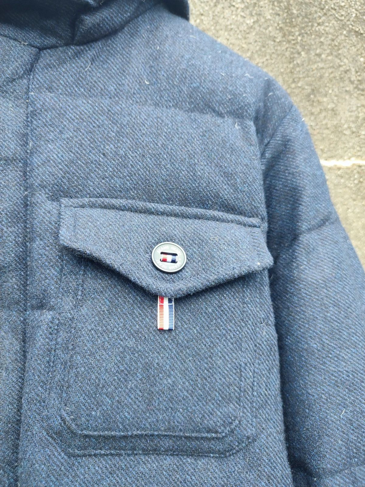 Beams Plus × Designer × Japanese Brand Beams Heart Navy Wool-Blend Down Jacket Japanese Streetwear Size US L / EU 52-54 / 3 - 7 Thumbnail