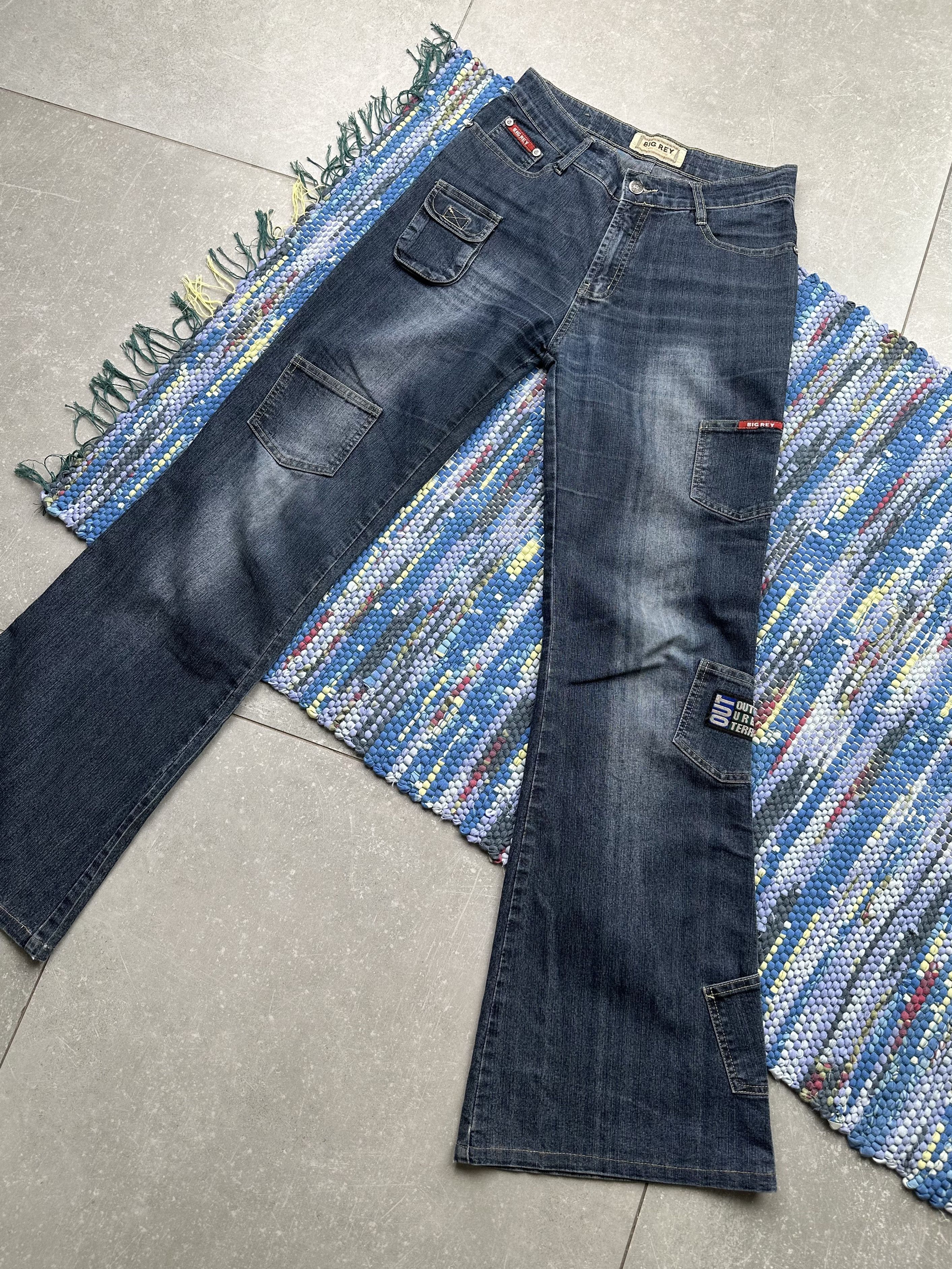 Image of Avant Garde x Vintage Flare Jeans in Blue, Women's (Size 30)