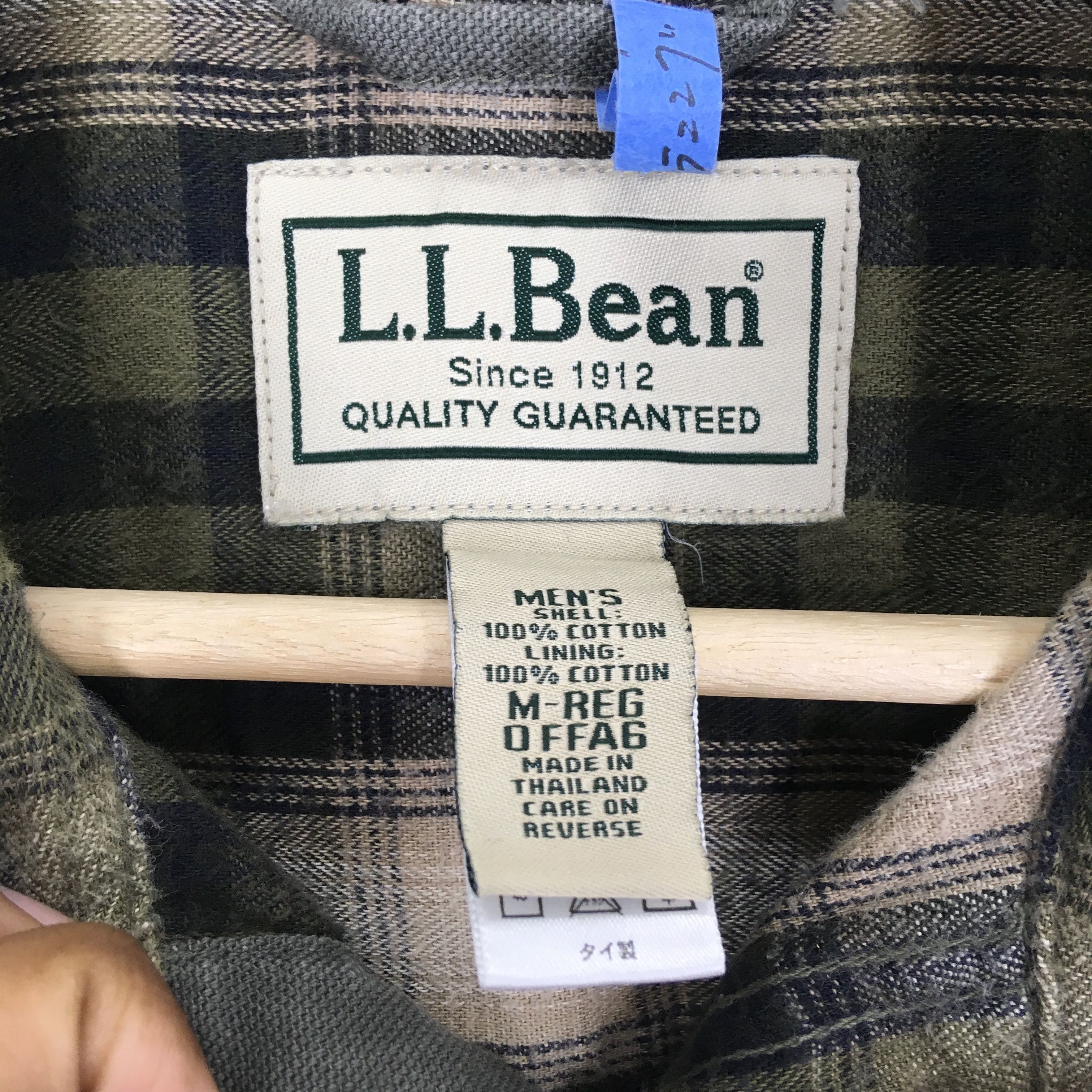 L.L. Bean Vintage 90s LL Bean Olive Green Duck Chore Jacket Workwear Size US M / EU 48-50 / 2 - 10 Thumbnail