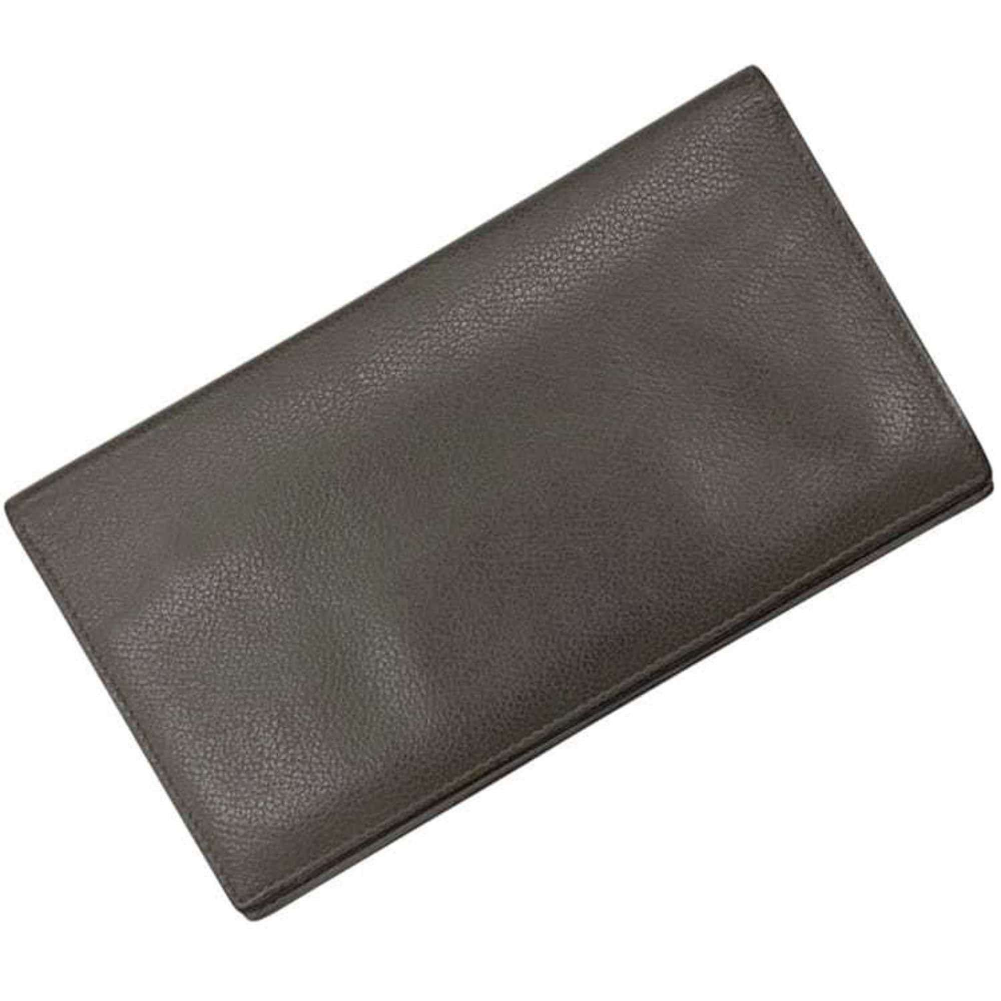 Hermes Hermes Bi-fold Long Wallet Citizen Twill Silk In f-25263 Greige Etoupe Leather Evercolor HERMES Women's Men's Size ONE SIZE - 1 Thumbnail
