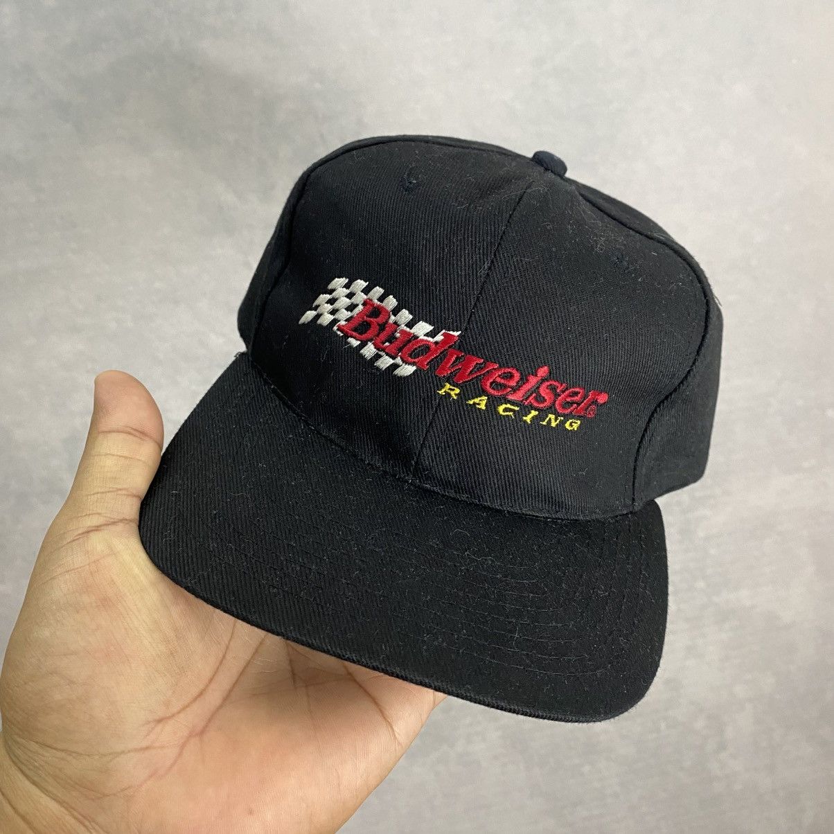 Budweiser × Vintage Vintage Budweiser Racing Cap Size ONE SIZE - 1 Thumbnail