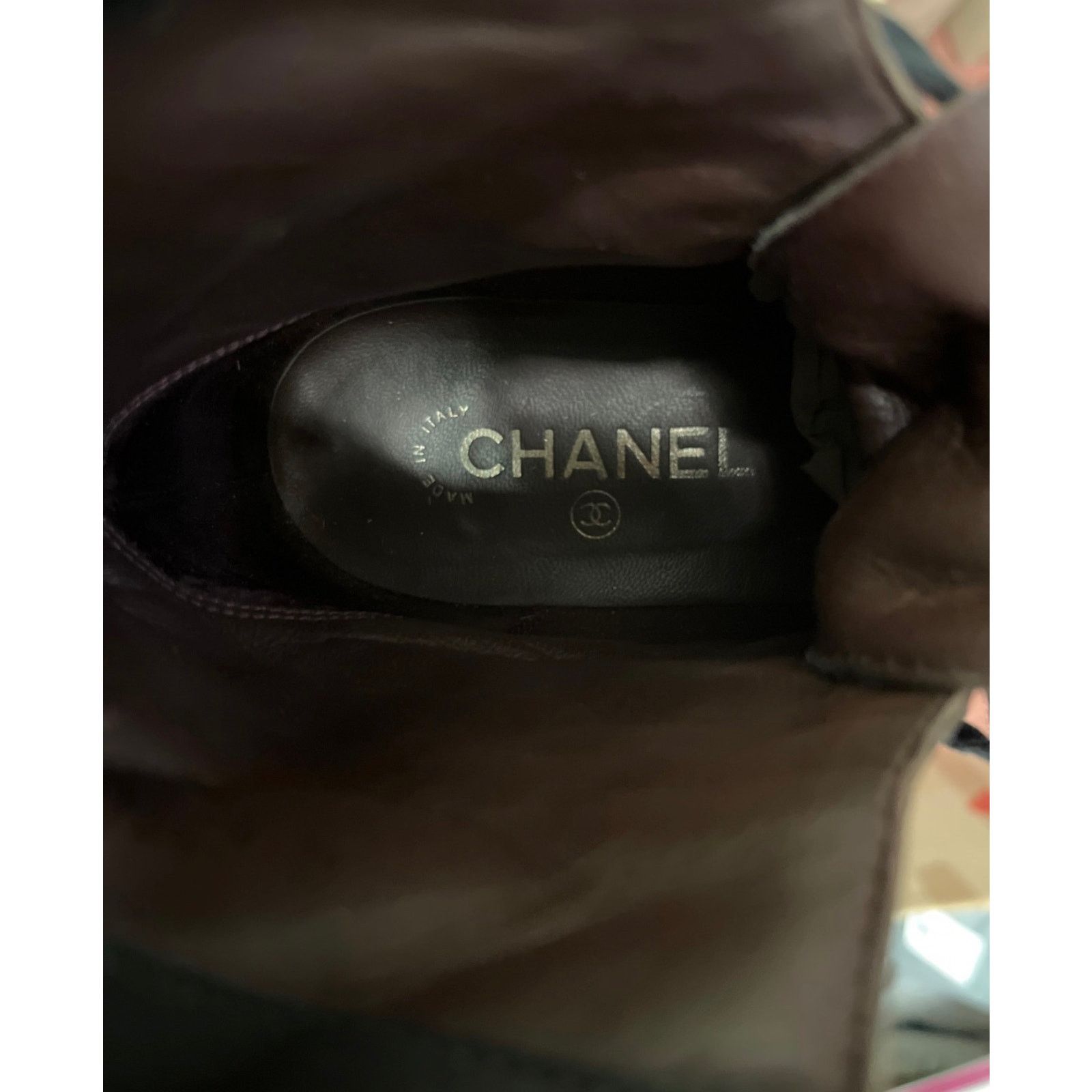Chanel Chanel Brown Quilted Leather Lace-Up Boots - Size 8/38 Size US 7 / IT 37 - 7 Thumbnail