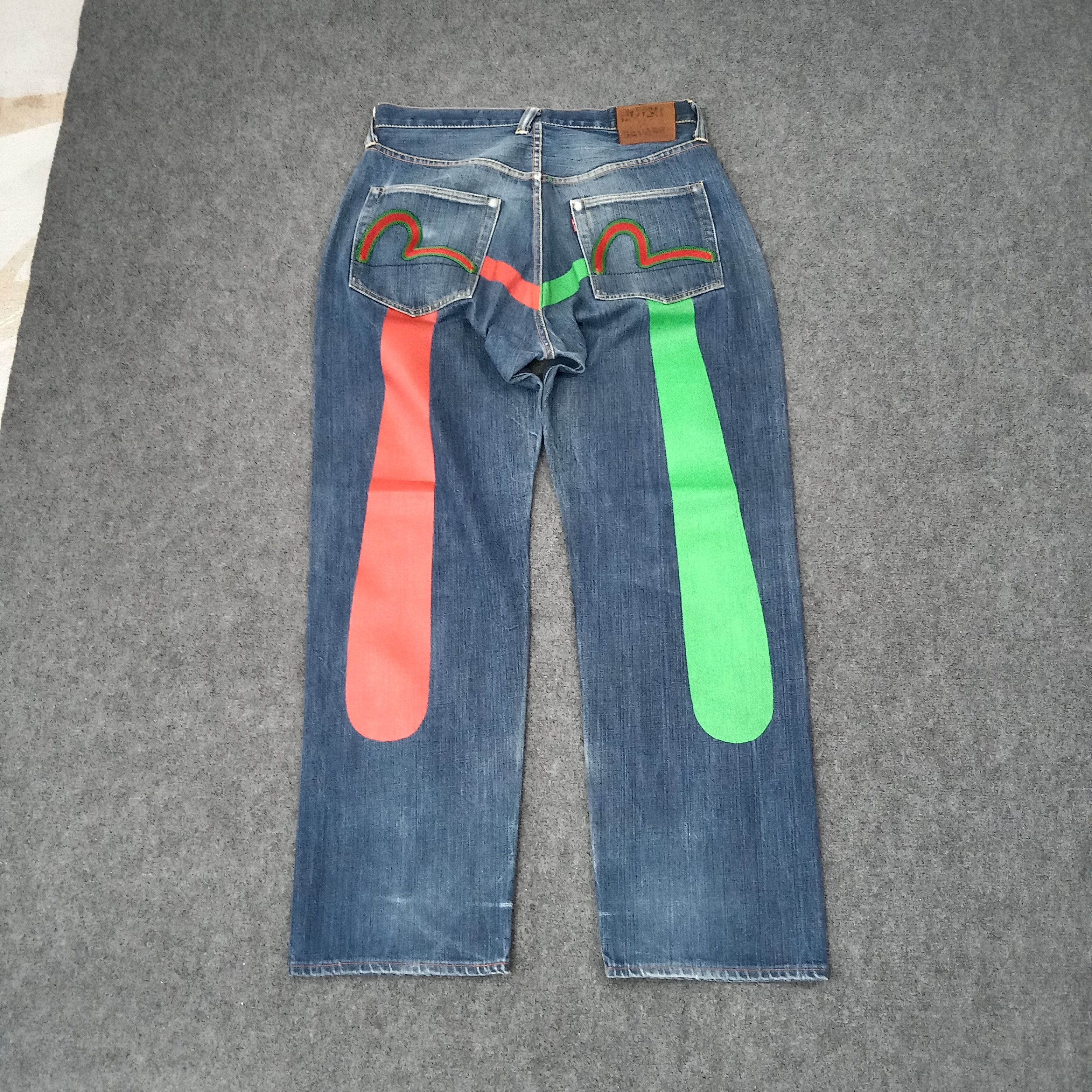 Evisu Evisu Japanese Brand Daicock Custom Art Denim Jeans C258N4 Size US 32 / EU 48 - 1 Thumbnail