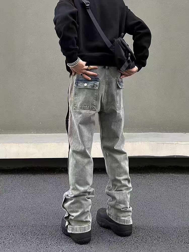 Japanese Brand × Jean side-breasted baggy jeans Size US 32 / EU 48 - 2 Thumbnail