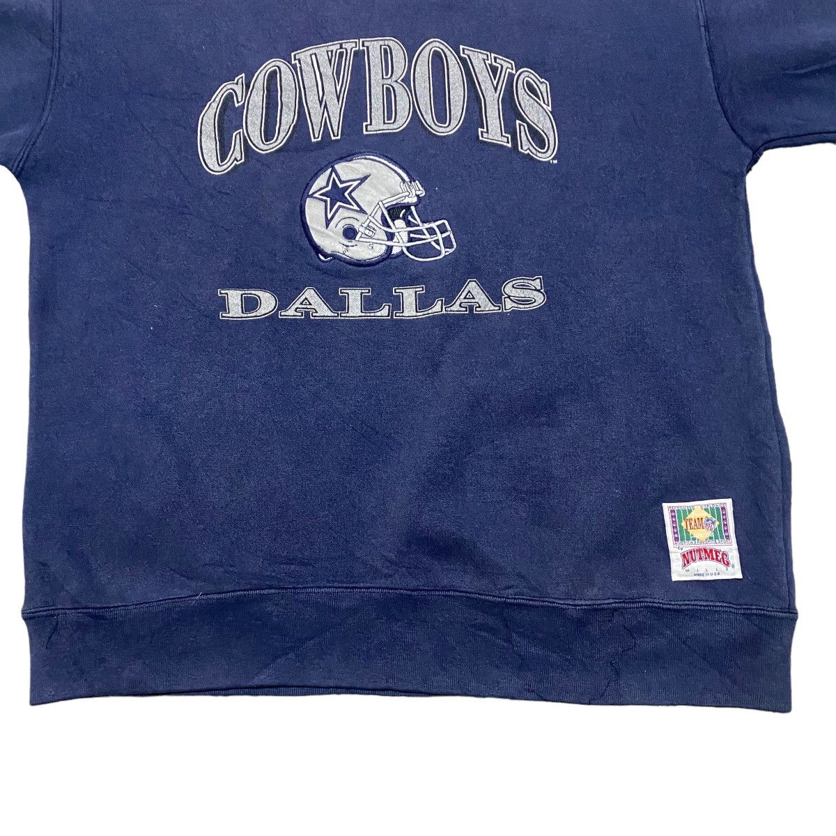 NFL Vintage 90s Nutmeg Mills DALLAS COWBOYS Sweatshirt Size US L / EU 52-54 / 3 - 4 Thumbnail