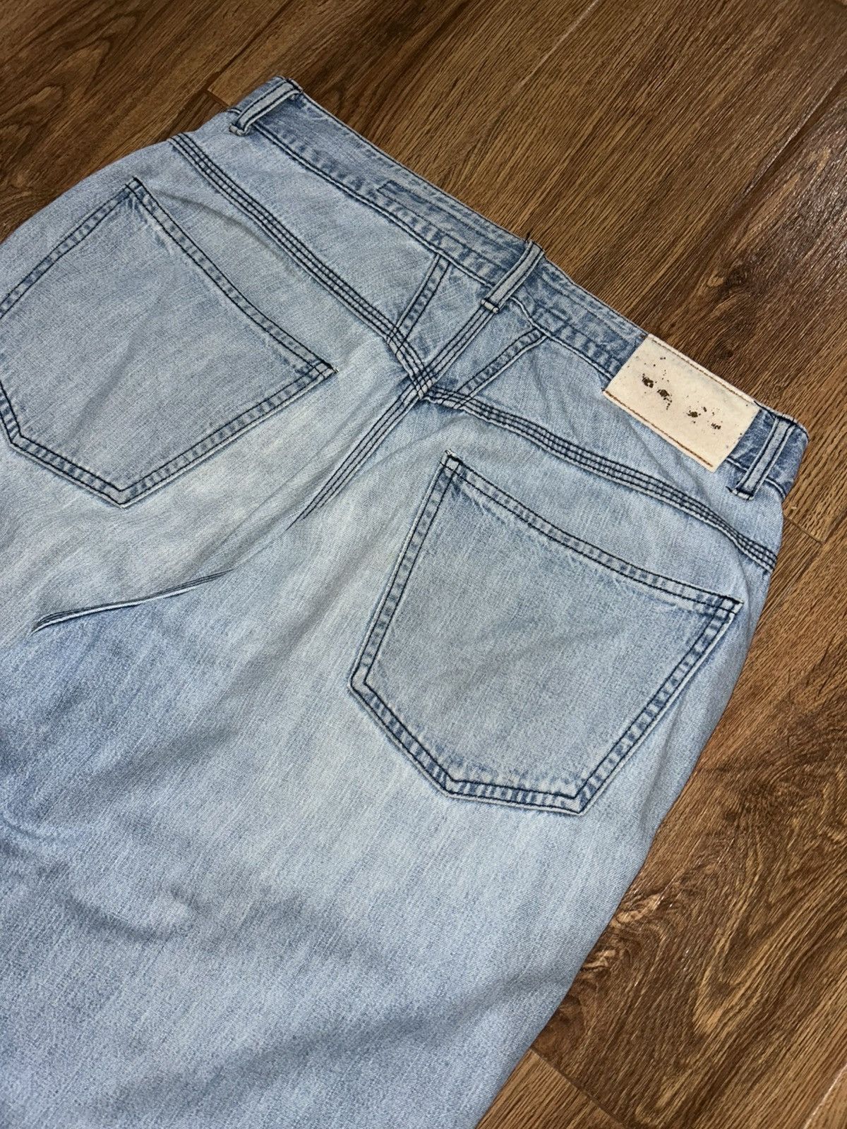 Marithe + Francois Girbaud Marithe Francois Girbaud Stone Washed Baggy Faded Blue Jeans Size 30" / US 8 / IT 44 - 12 Thumbnail