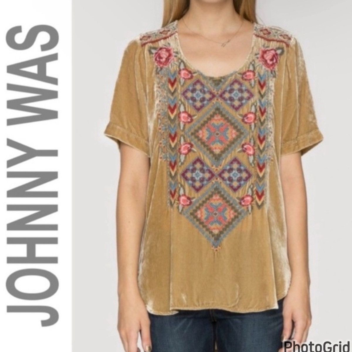 Johnny Was Johnny Was Silk Blended Embroidered Top Size S / US 4 / IT 40 - 2 Thumbnail