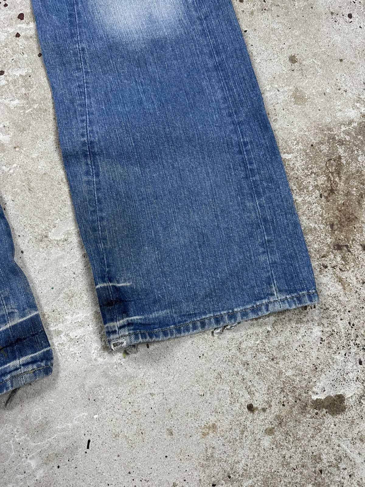 Japanese Brand × Vintage Vintage Y2K Distressed Baggy Denim Pants Jeans Washed Size US 34 / EU 50 - 4 Thumbnail