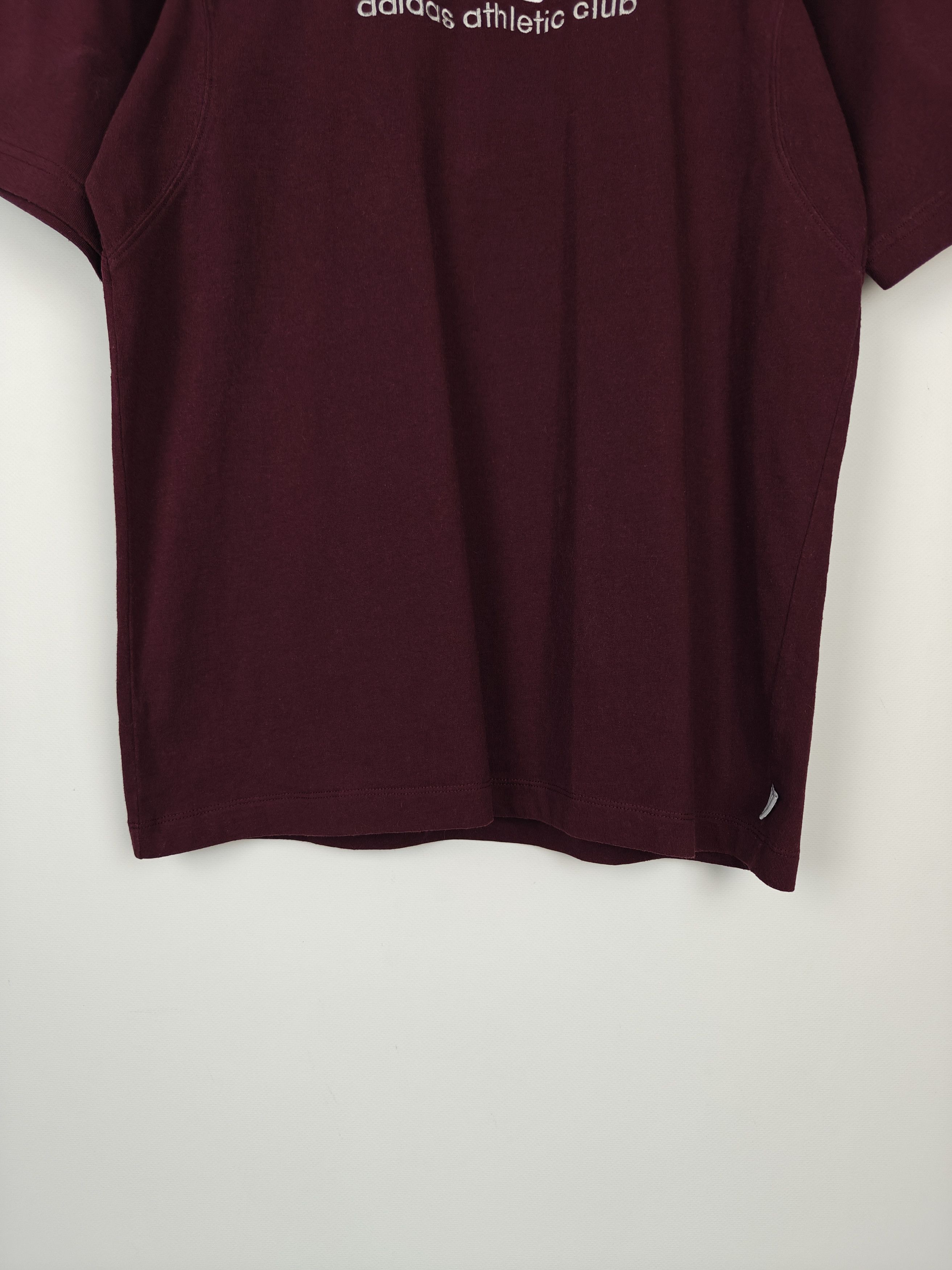 Adidas Adidas VTG T-Shirt Center Logo AAC Burgundy Tee M Size US M / EU 48-50 / 2 - 3 Thumbnail