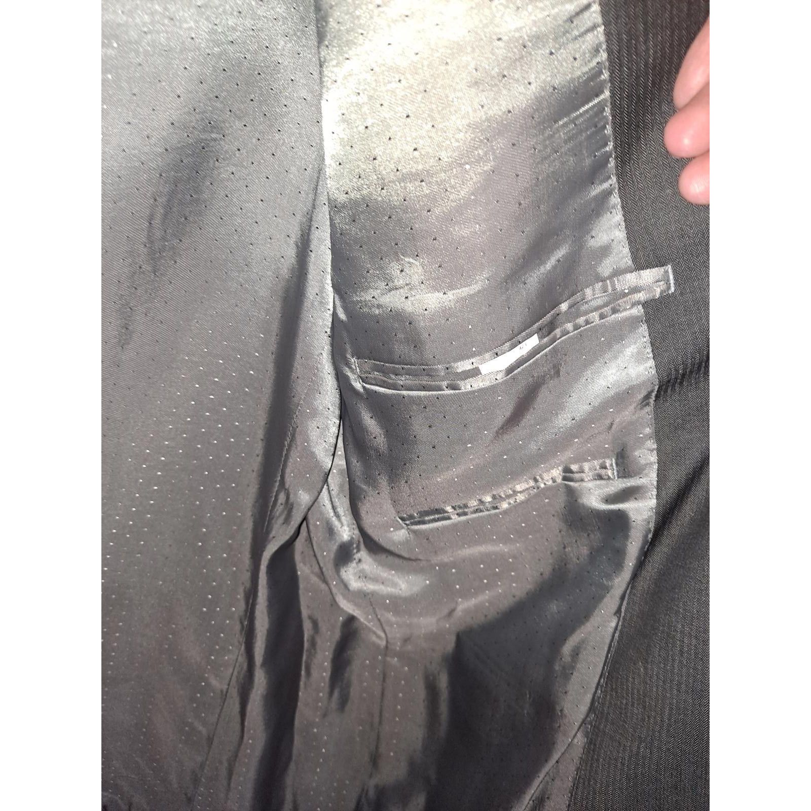 Calvin Klein Calvin Klein Blazer Slim Fit Dark Gray 2 Button Size 42L Size 42L - 5 Thumbnail