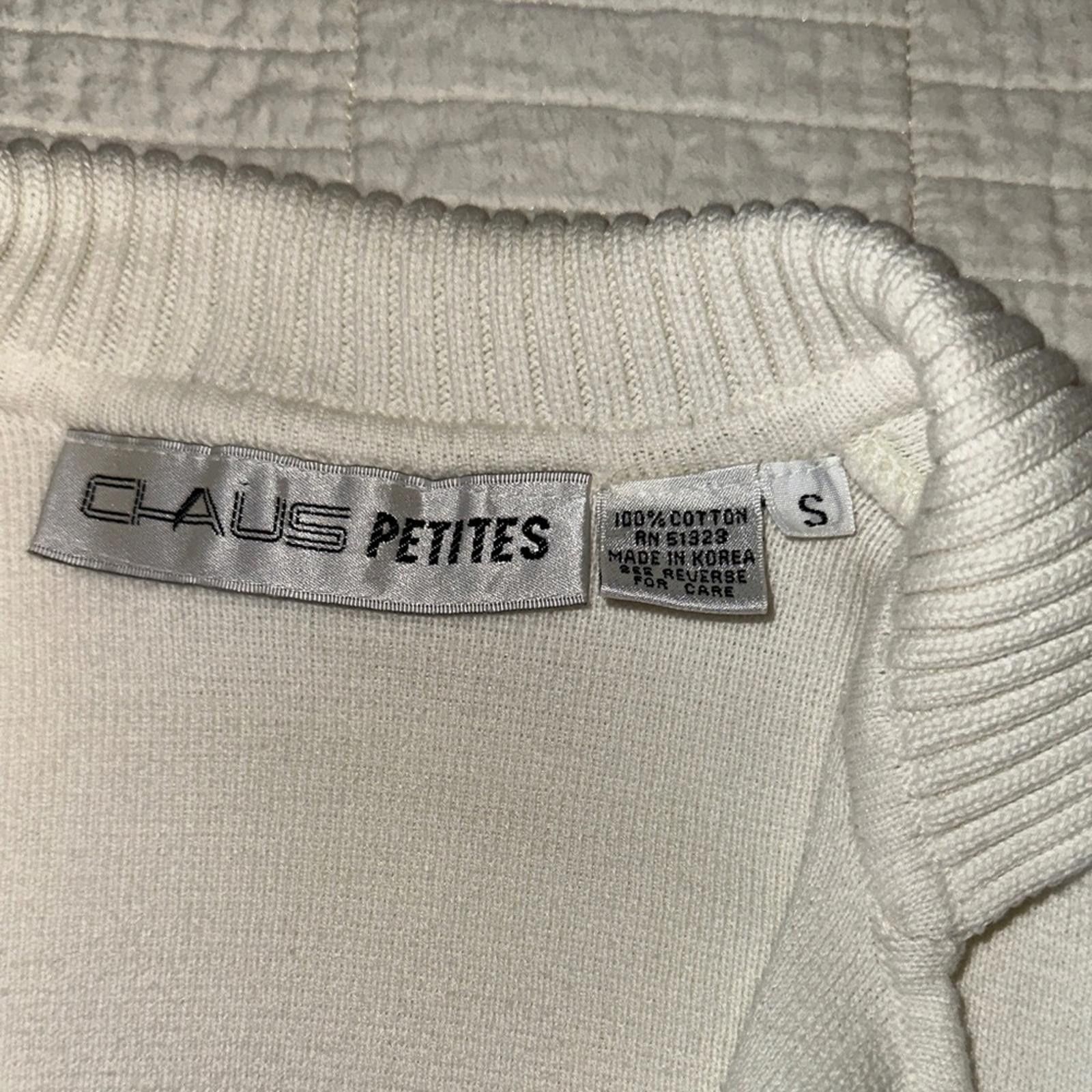 Chaps Ralph Lauren Vintage Knit Chaus Small Double-Breasted Cardigan EUC Sailor Size S / US 4 / IT 40 - 2 Thumbnail