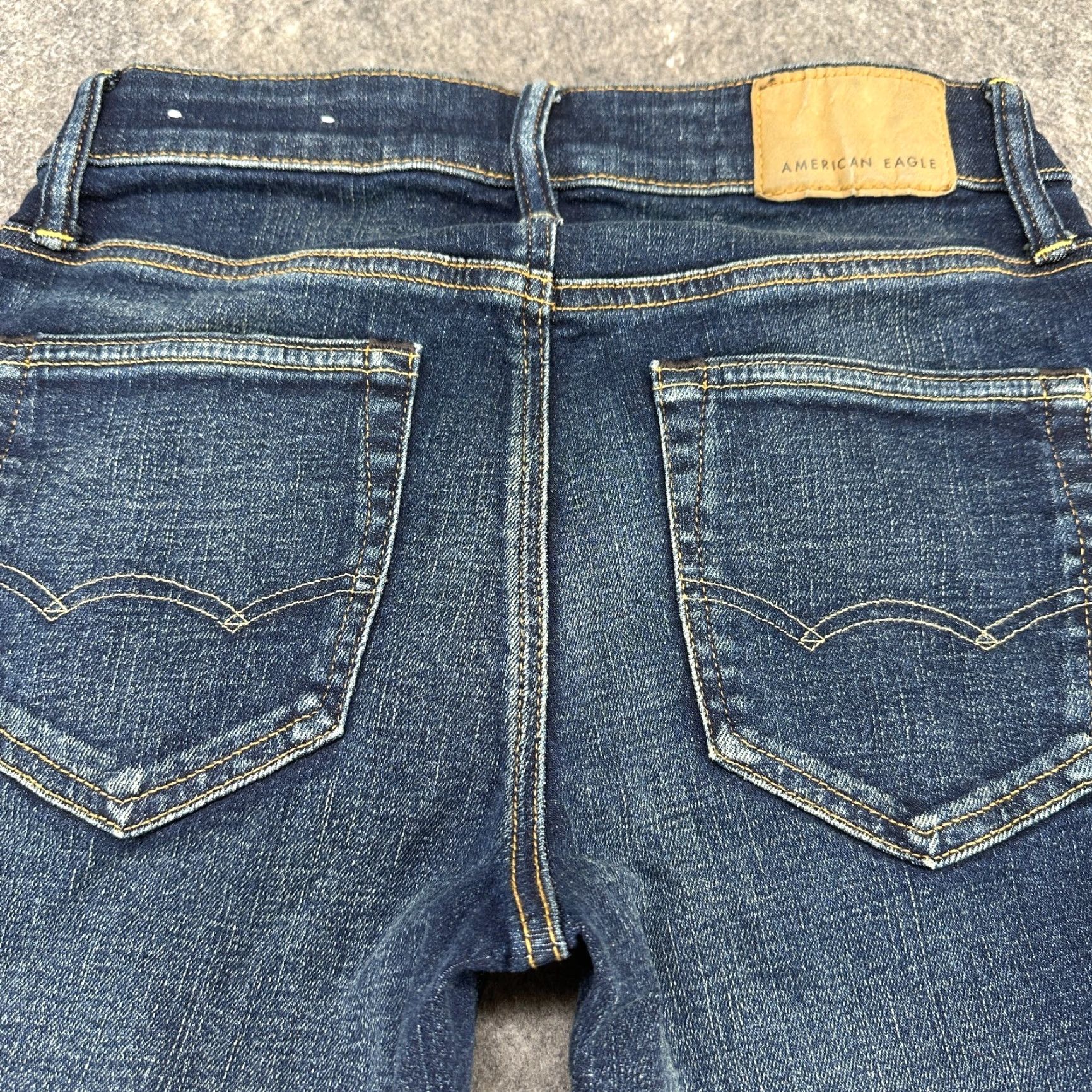 American Eagle Outfitters American Eagle Jeans Men 28x32 Blue Slim Fit Straight Leg Dark Wash Airflex Plus Size US 28 / EU 44 - 7 Thumbnail