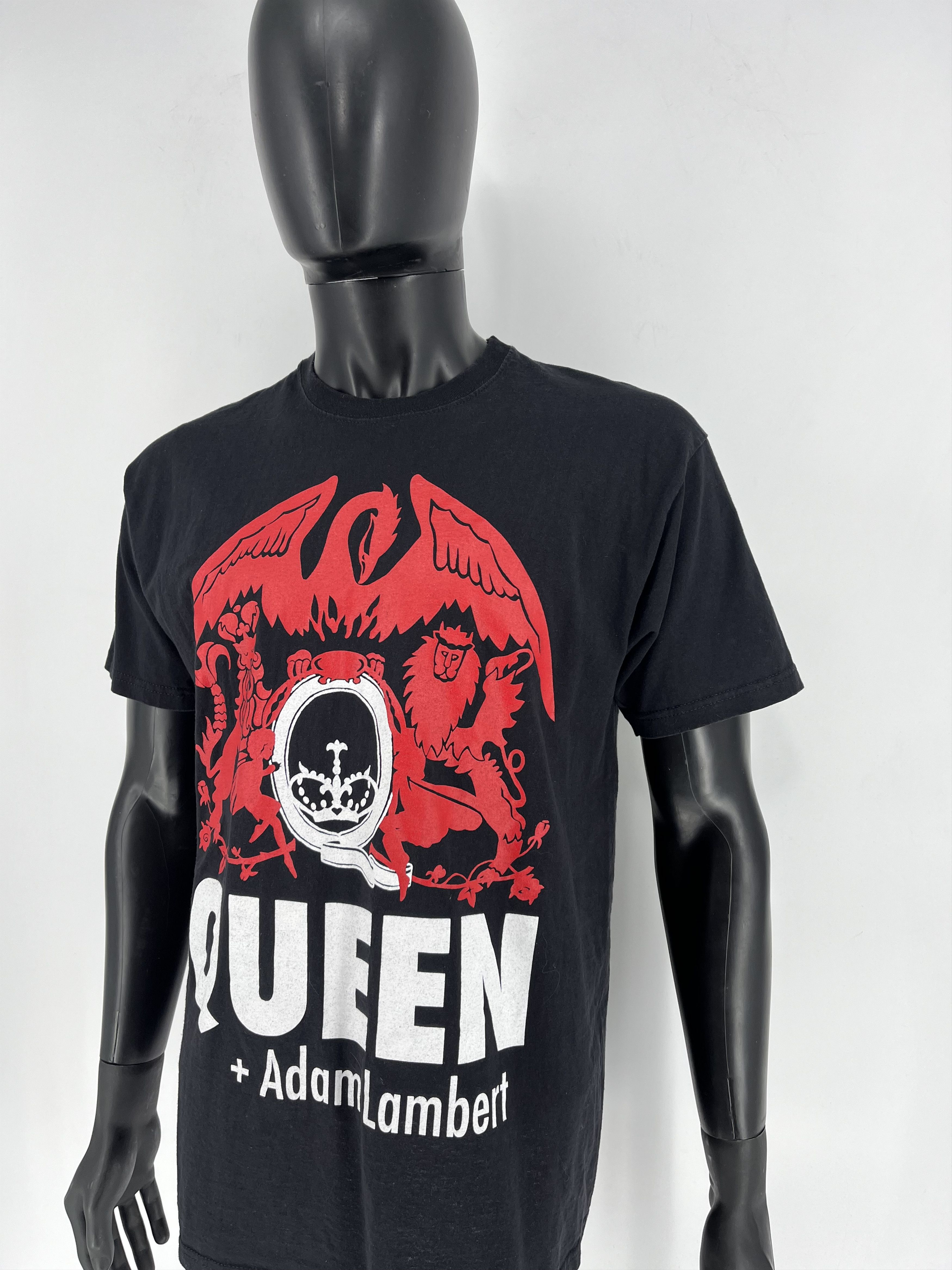 Band Tees × Vintage Vtg Queen + Adam Lambert Live in Concert Tee Punk Rock Band Size US L / EU 52-54 / 3 - 8 Thumbnail