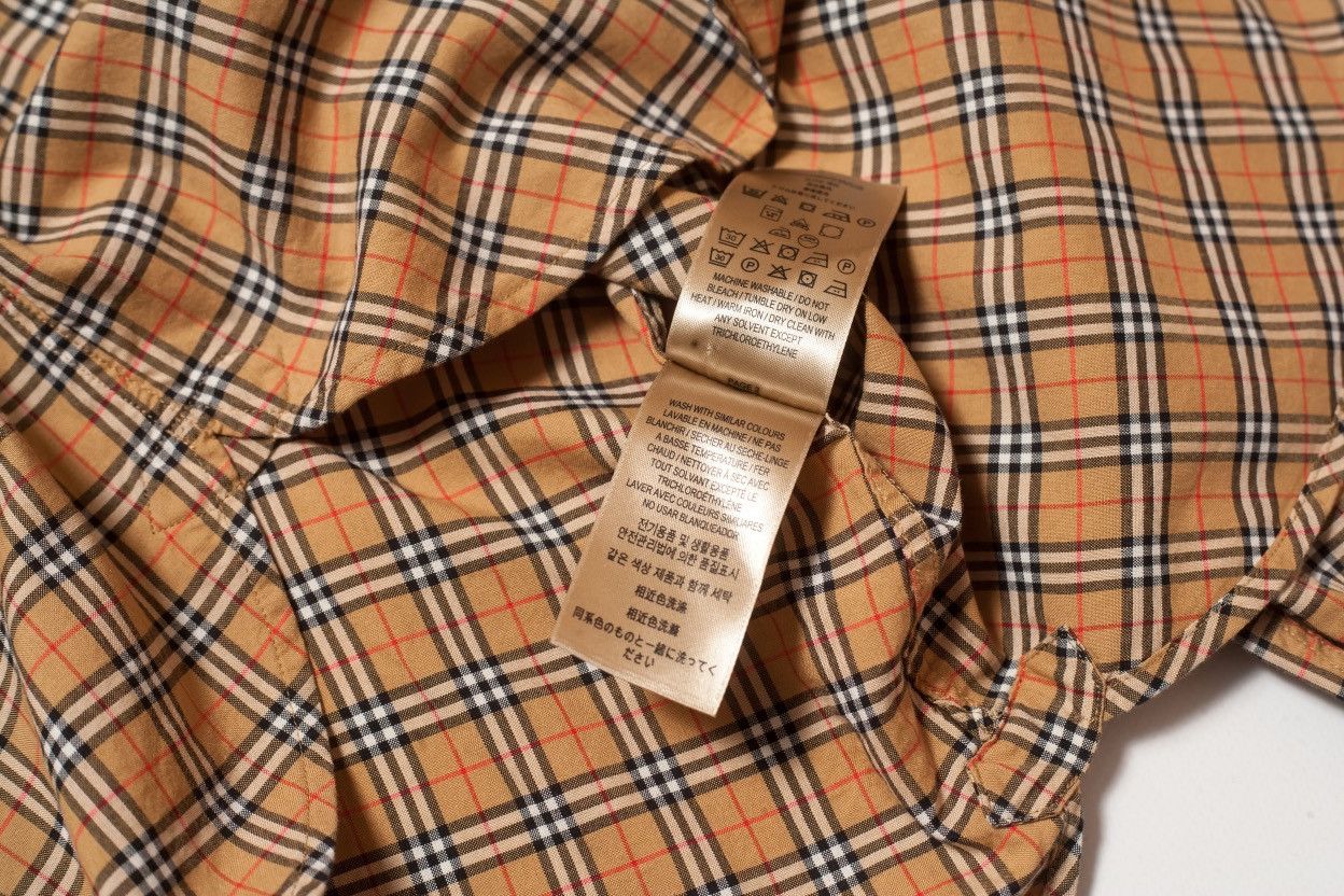 Burberry Burberry Nova Check Crow Long Sleeve Antique Size XS / US 0-2 / IT 36-38 - 7 Thumbnail