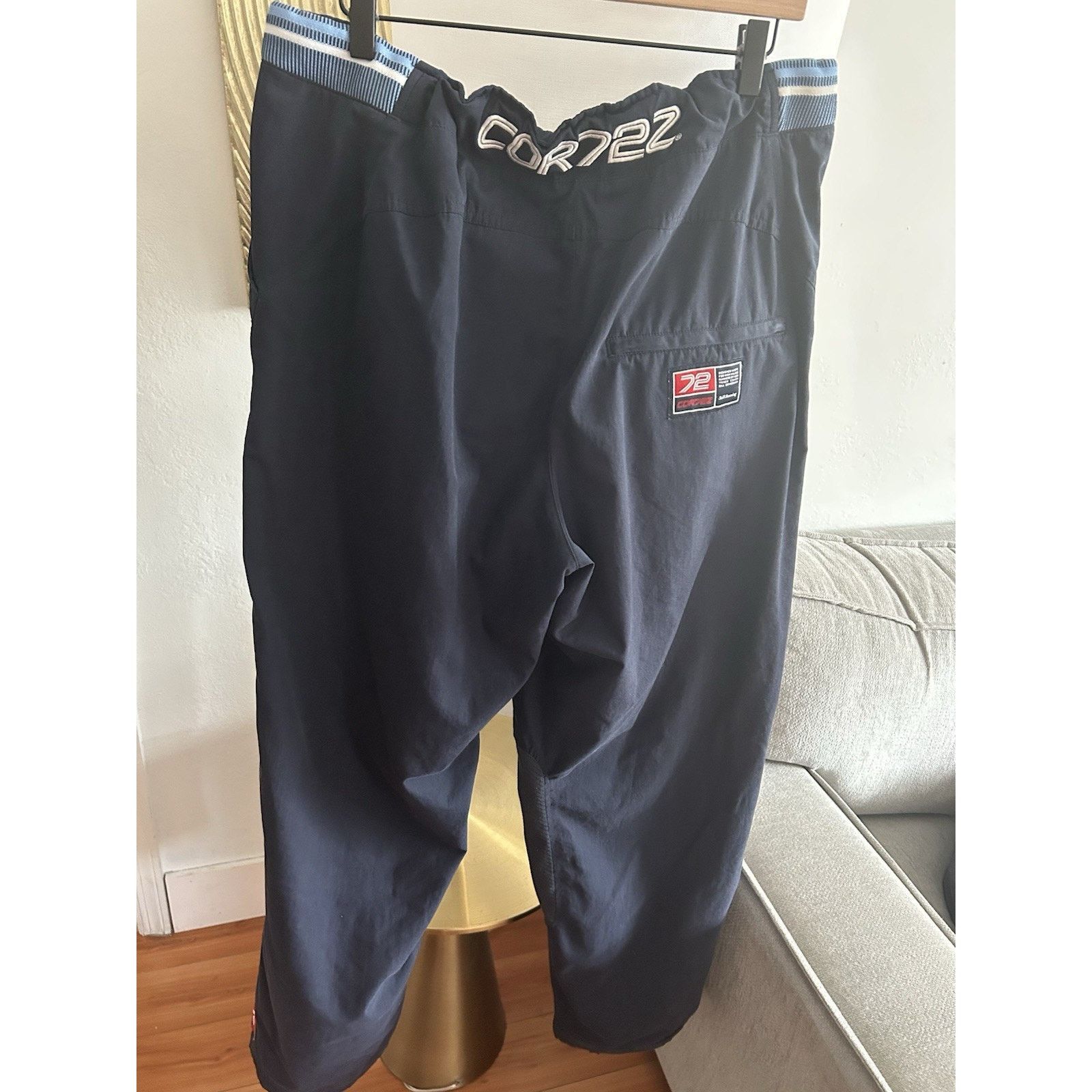 Nike Vtg Nike COR72Z Mens Blue Track Pants XXL Drawstring Joggers Size US 36 / EU 52 - 9 Thumbnail