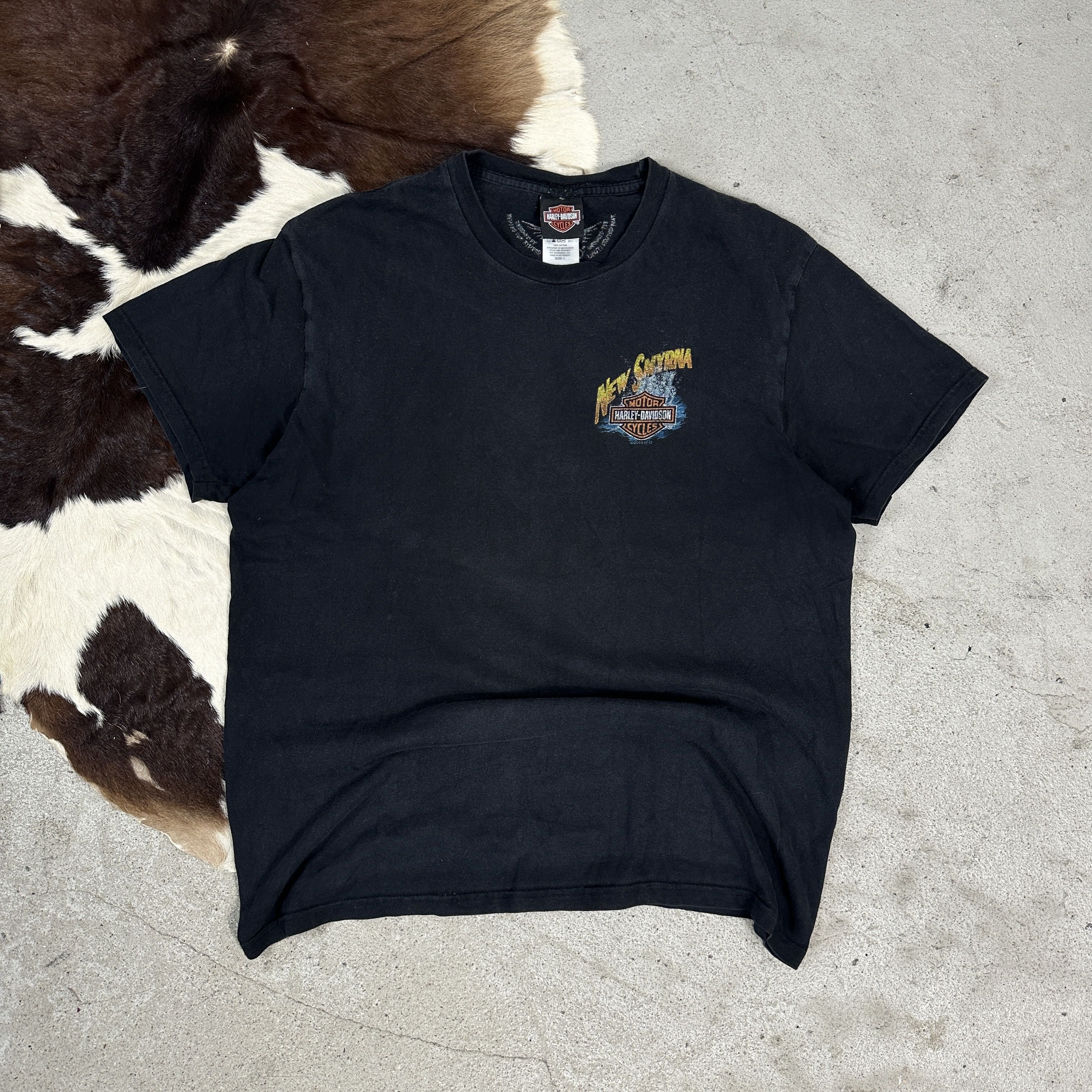 Harley Davidson × Vintage Vintage 00s Moto Sportswear Harley Davidson T-shirt Size US L / EU 52-54 / 3 - 3 Thumbnail