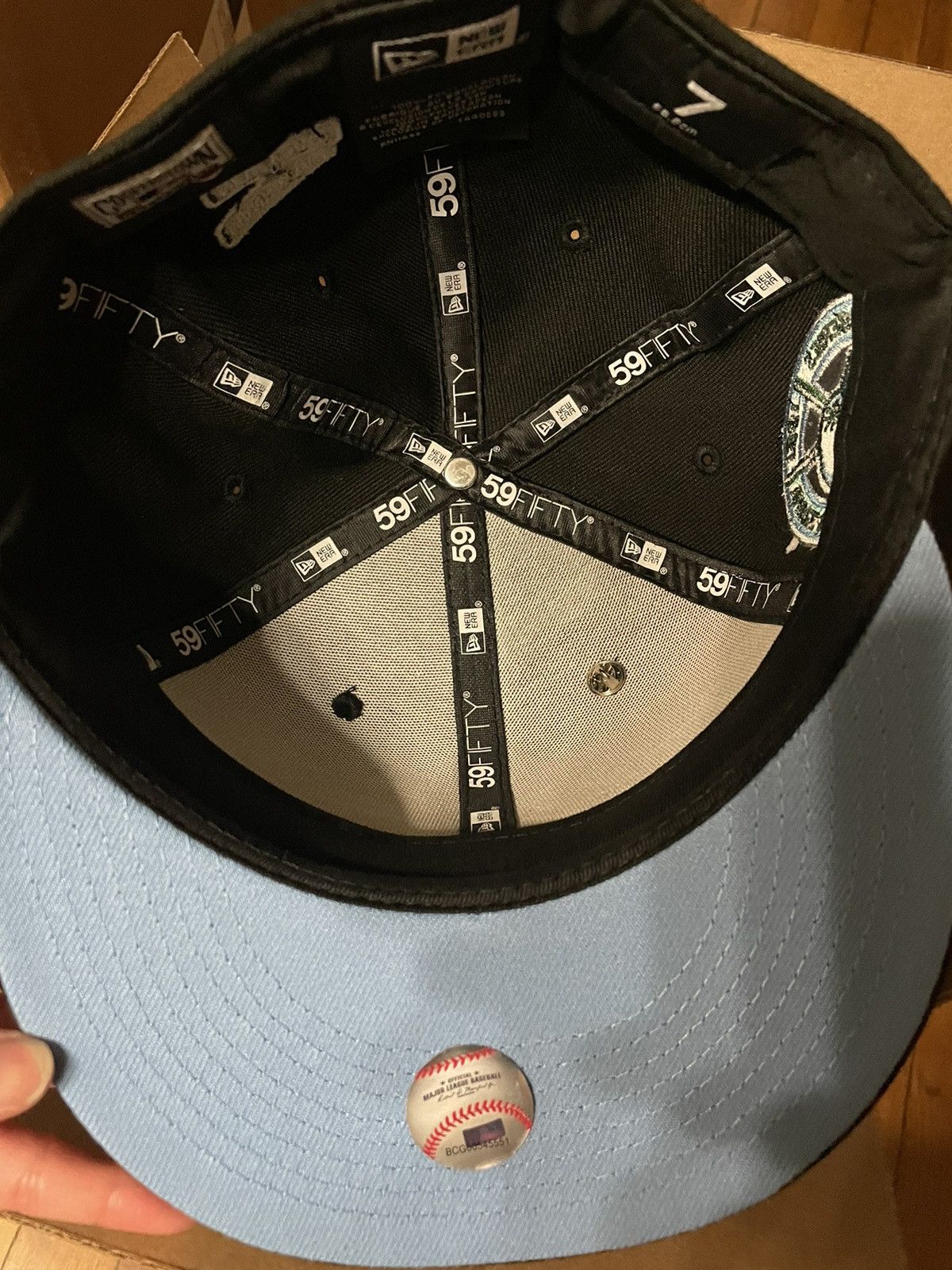 New Era Black New Era 59FIFTY MLB New York Yankees - Sz 7 Size ONE SIZE - 3 Thumbnail