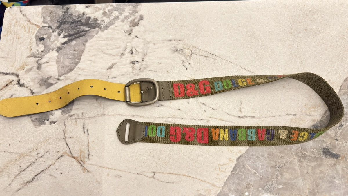 Dolce & Gabbana Dolce and Gabbanna unisex rainbow military belts Size ONE SIZE - 1 Thumbnail