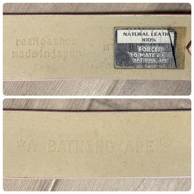 Bape BAPE Gold Buckle Leather Belt ABC CAMO PINK a bathing ape Size ONE SIZE - 7 Thumbnail