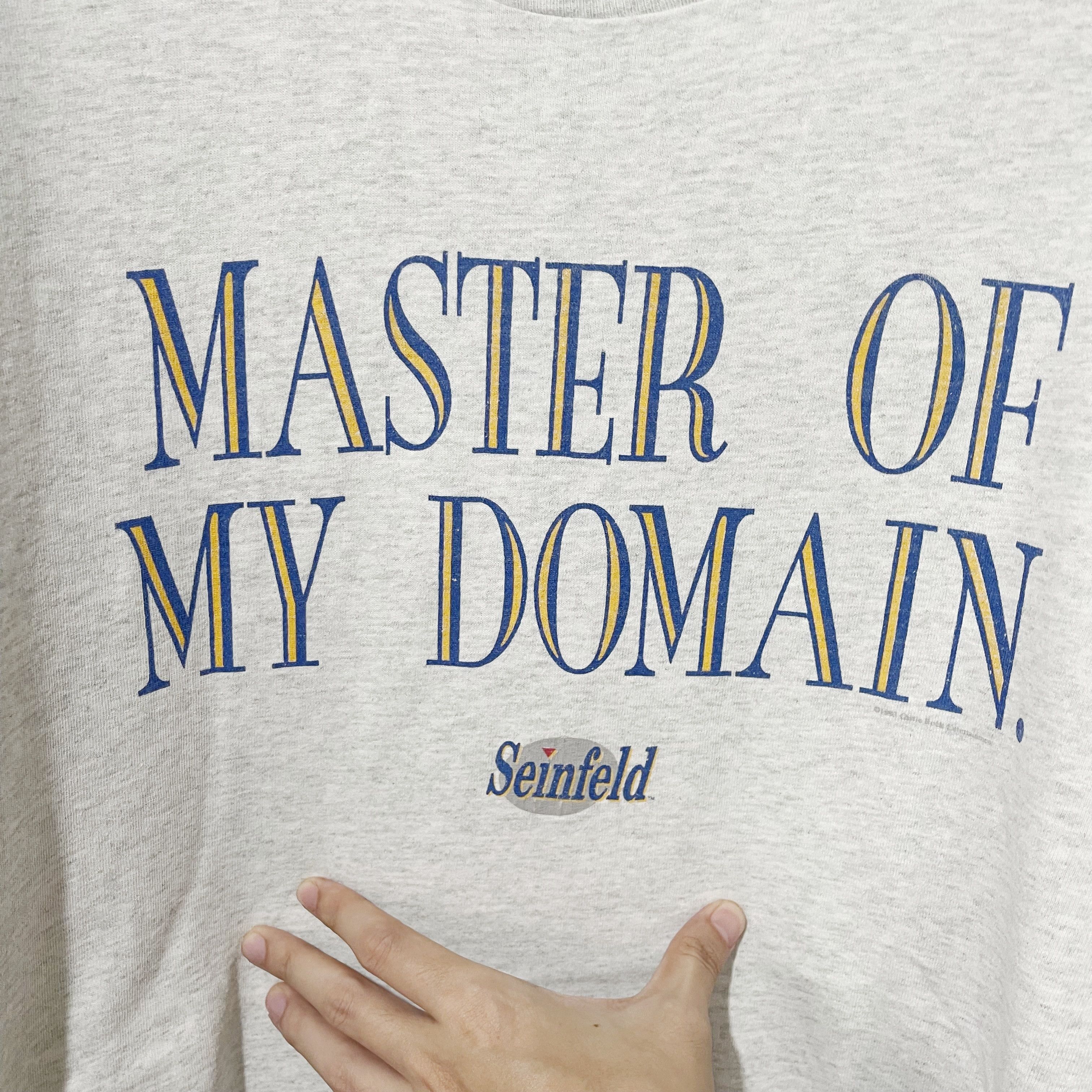 Vintage Vintage 1993 Seinfeld Master of My Domain T-Shirt Size US XL / EU 56 / 4 - 2 Thumbnail