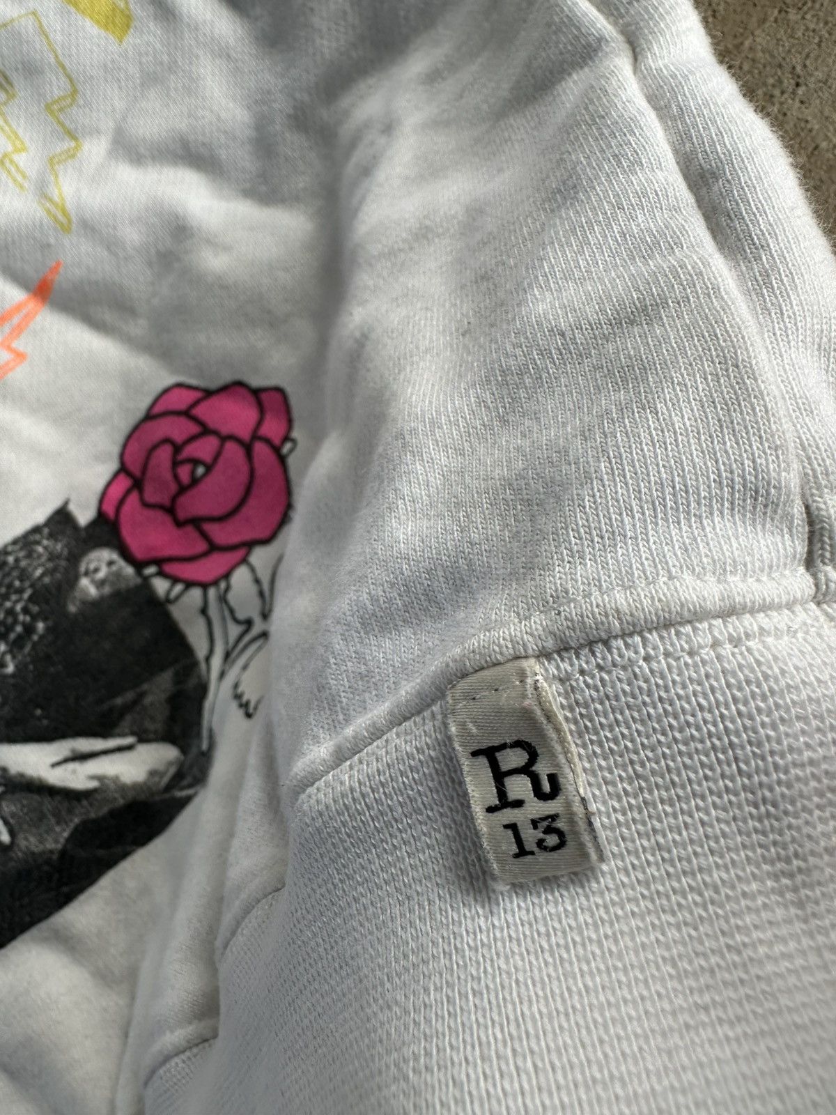 Japanese Brand × Polo Ralph Lauren R13 Graffiti Oversized Crewneck White Sweater Size Large Size L / US 10 / IT 46 - 16 Thumbnail