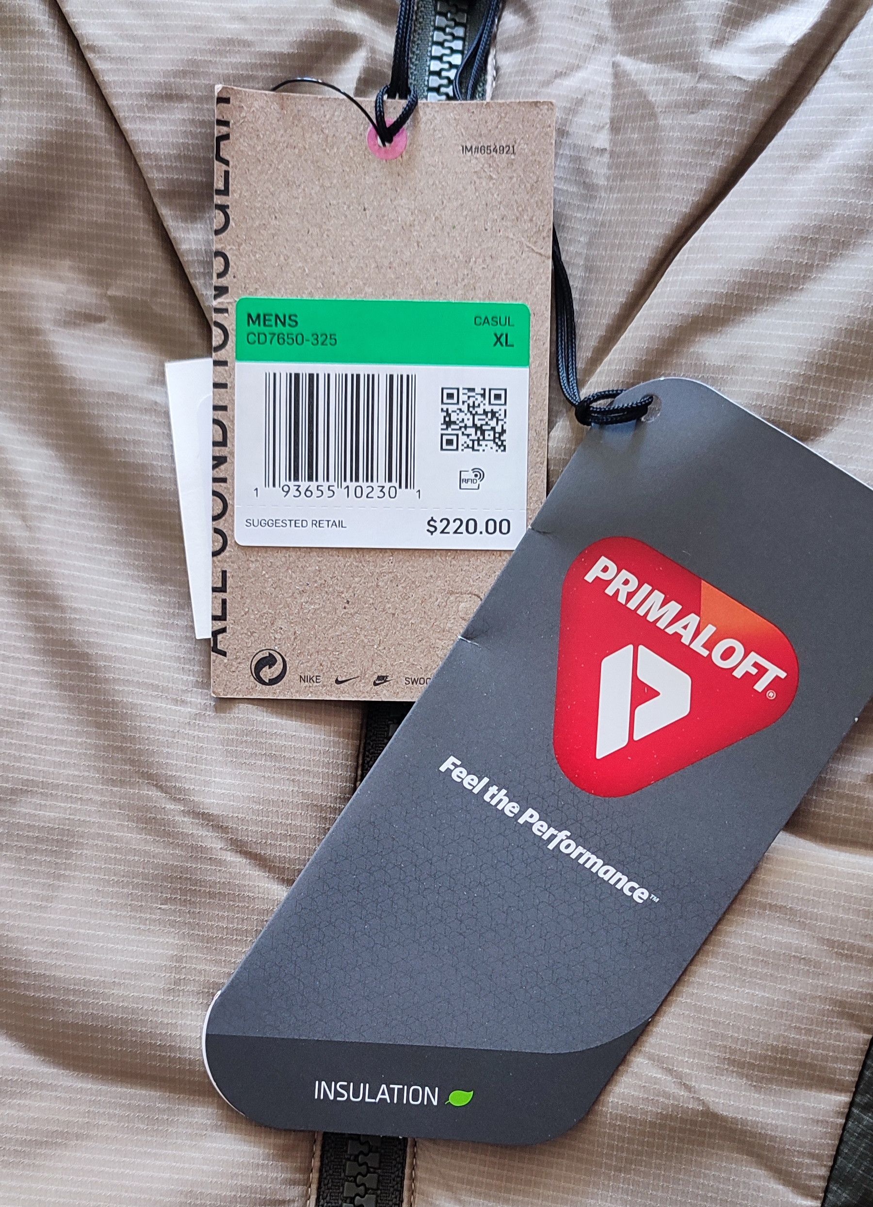 Nike Nike ACG Primaloft Packable Insulated Jacket Size US XL / EU 56 / 4 - 9 Thumbnail