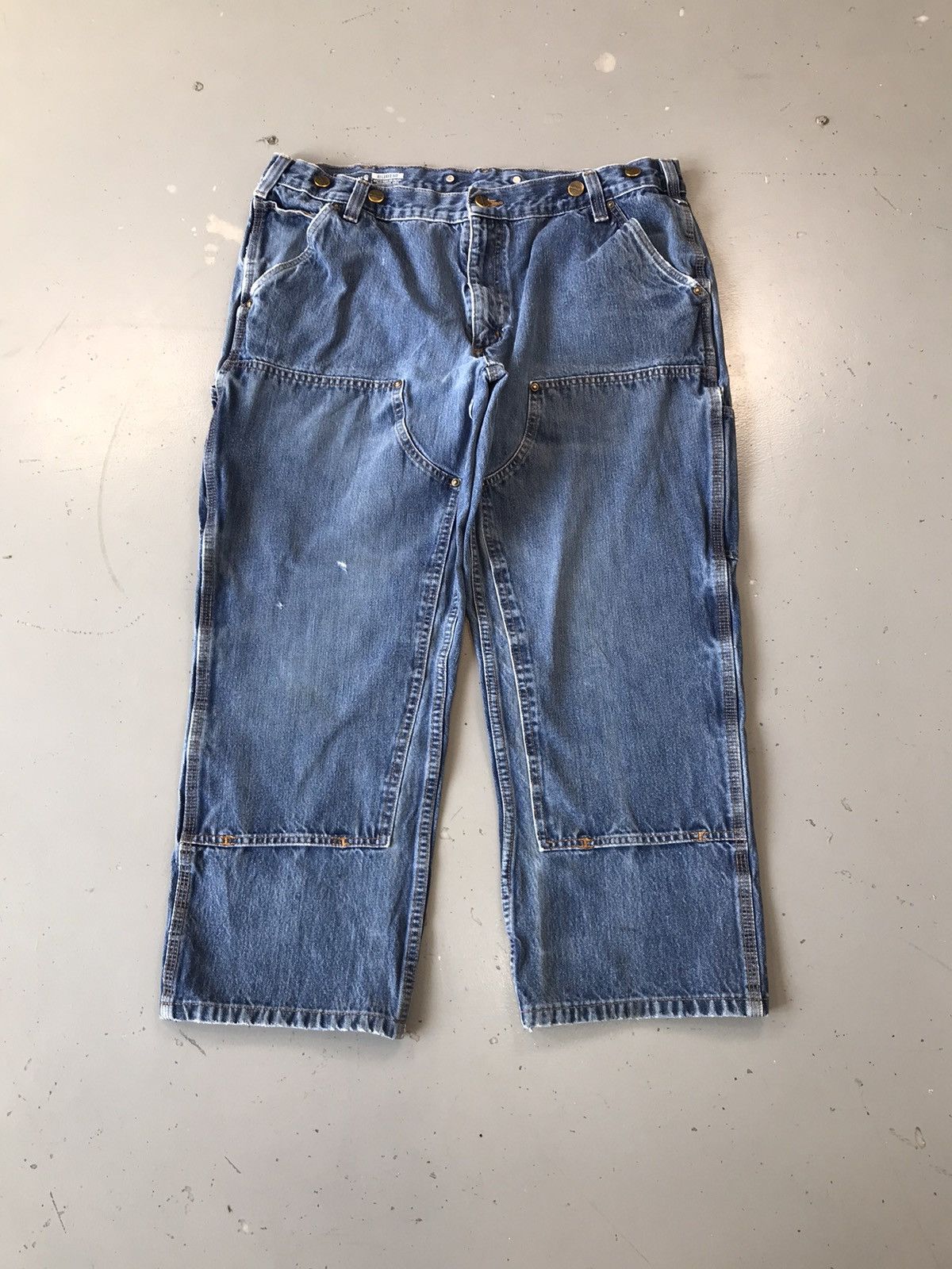 Carhartt × Vintage Vintage Carhartt b01 double knee denim Size US 38 / EU 54 - 1 Thumbnail