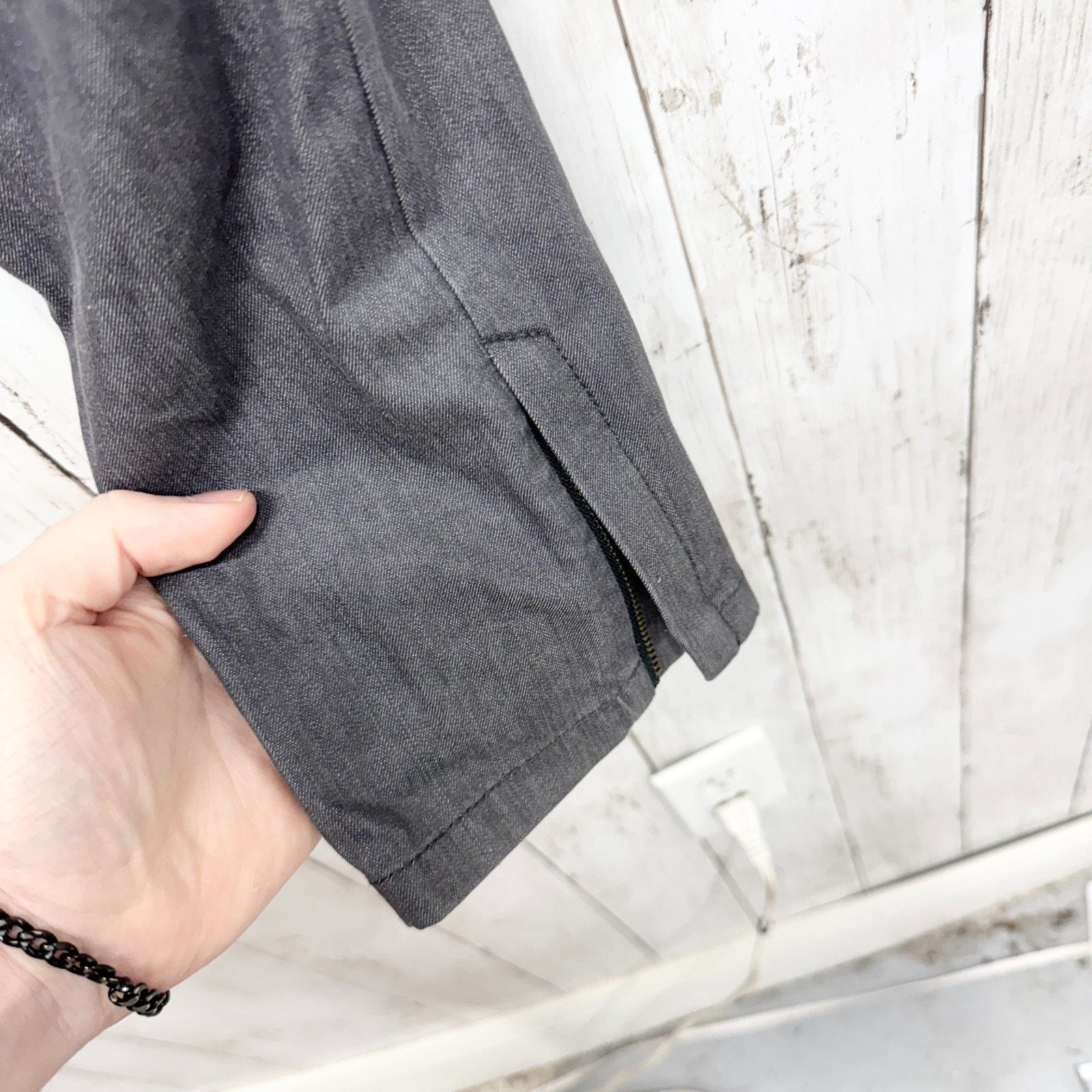 Theory Theory Pants 6 Slim Split Straight Jeans Washed Gray Pockets Size 28" / US 6 / IT 42 - 7 Thumbnail