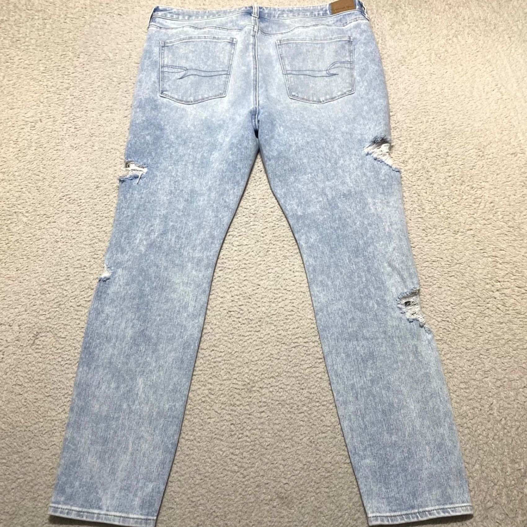 American Eagle Outfitters American Eagle Outfitters Jeans Womens 16 Blue Denim Medium Wash High Rise Jegging Distressed Stretch Size 38" / US 16 / IT 52 - 2 Thumbnail