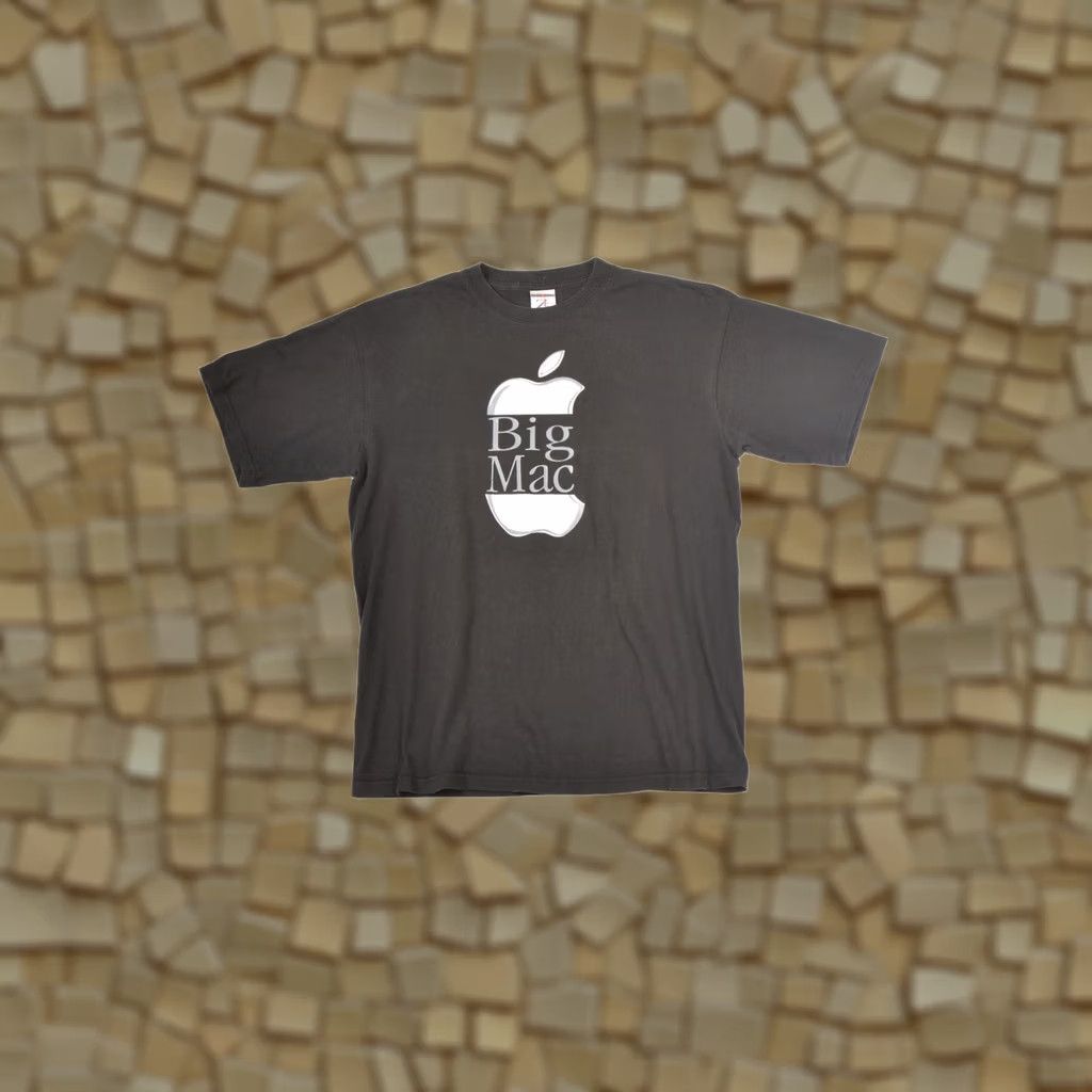 Jerzees Jerzees Andy Warhol Big Mac Apple Vintage Humor T-Shirt Tee Size S Mens Black XS? Size US S / EU 44-46 / 1 - 1 Thumbnail