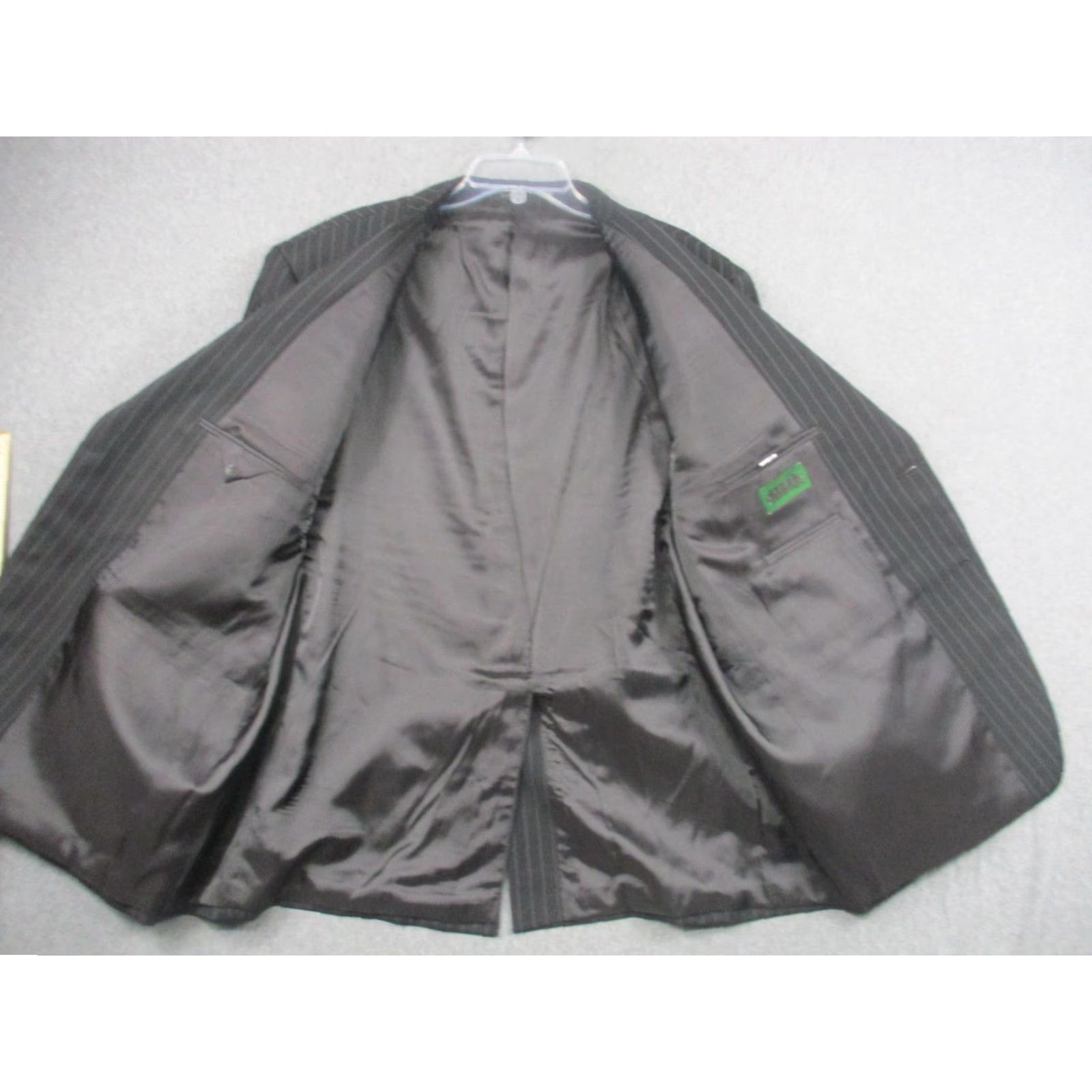 Ralph Lauren Lauren Ralph Lauren Blazer Mens 48R Gray Pinstripe Wool Two-Button Jacket Size 48R - 6 Thumbnail
