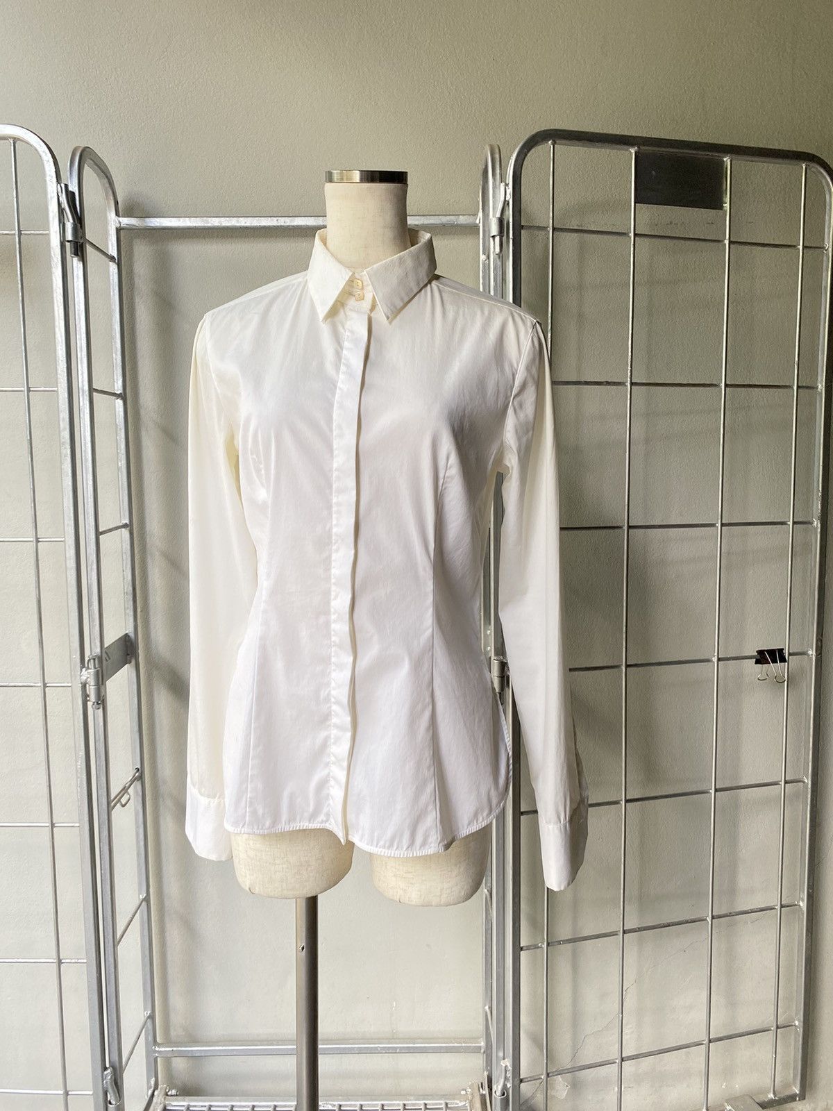 Max Mara Maxmara off white shirt Size XXS / US 00 / IT 34 - 6 Thumbnail