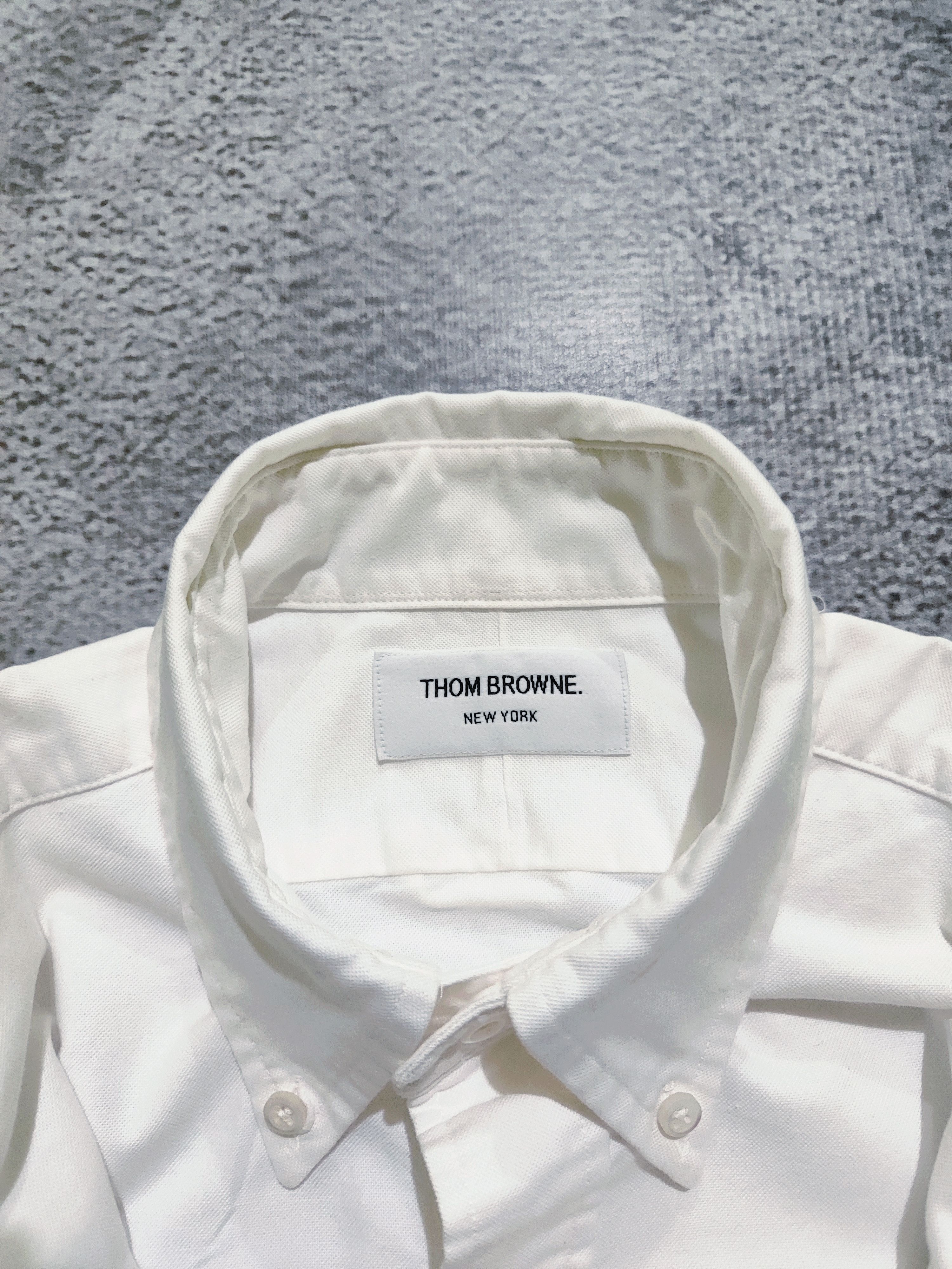 Thom Browne Thom Browne White Oxford Shirts Button Up Size US M / EU 48-50 / 2 - 8 Thumbnail