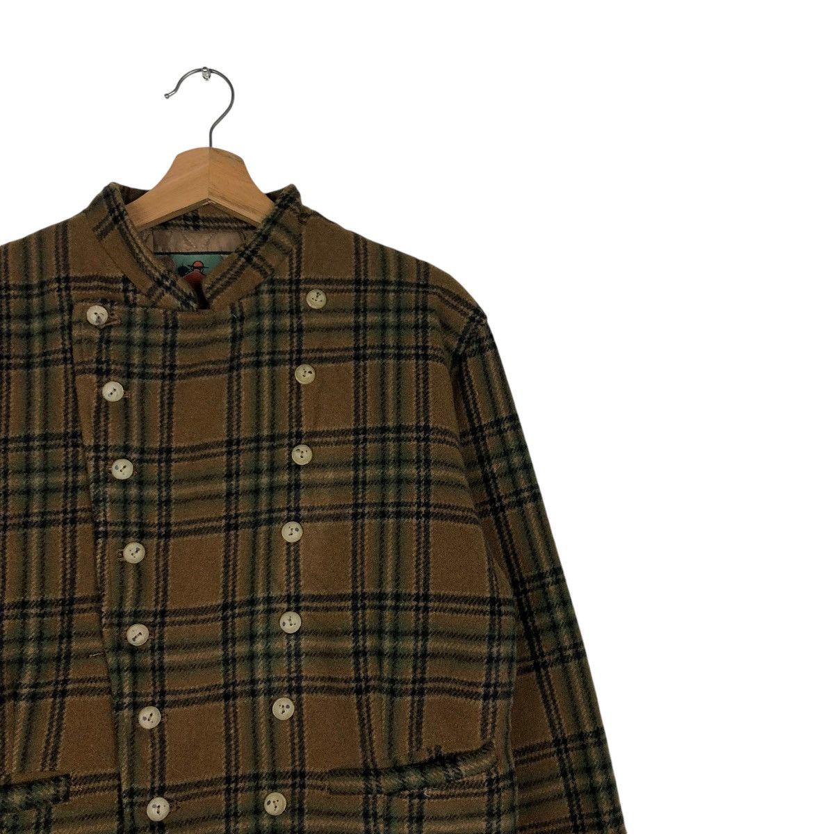 Japanese Brand 🔥VINTAGE CROPPED WOOL BIKER JACKET SABUROKU TARTAN DESIGN Size US M / EU 48-50 / 2 - 8 Thumbnail