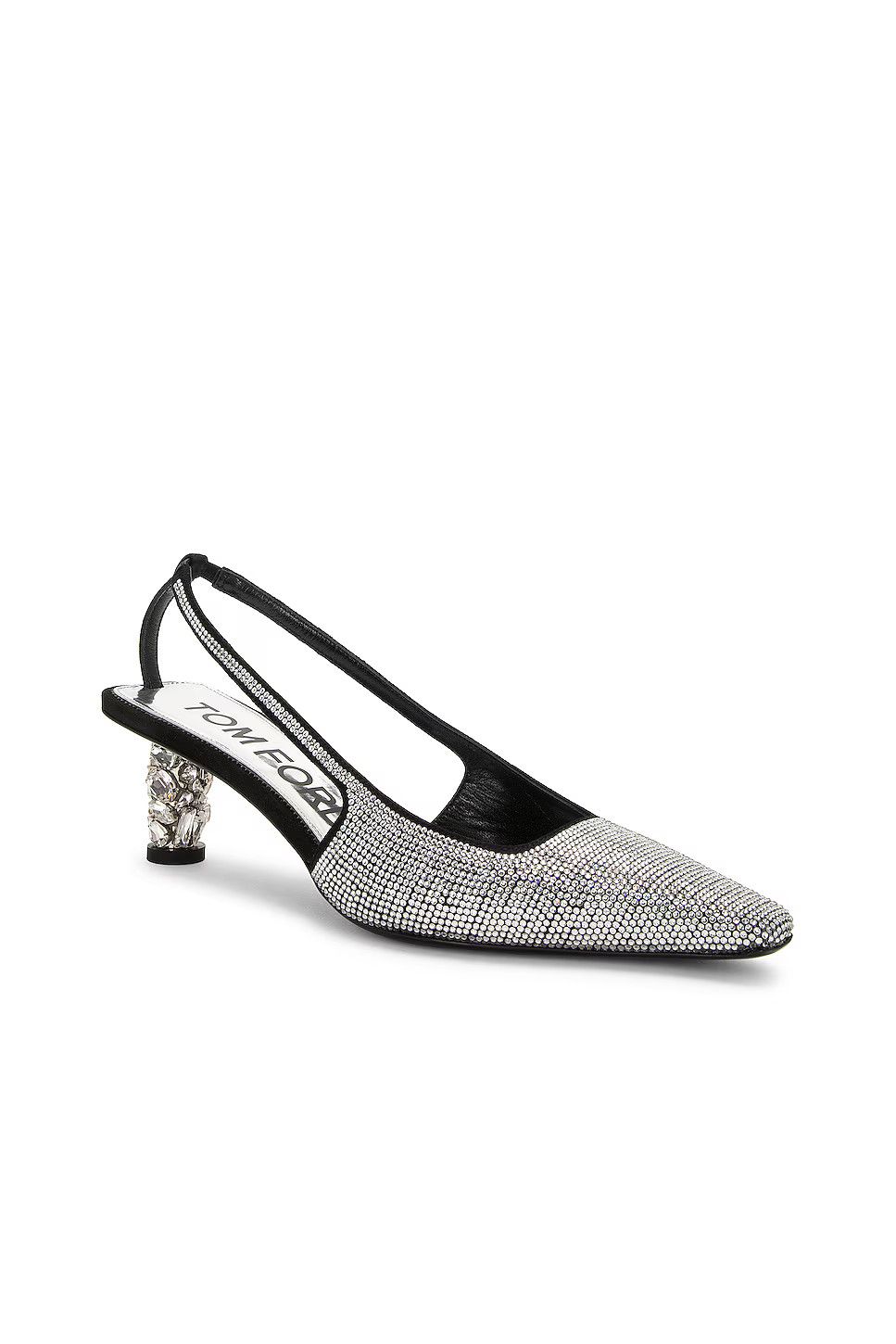 Tom Ford o1w1db11224 W2375 Slingback Pump in Silver Size US 6 / IT 36 - 2 Thumbnail
